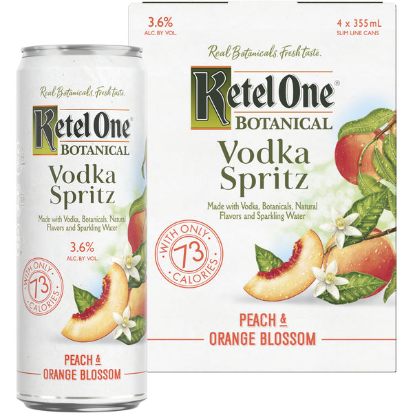 Ketel One Vodka Spritz Peach & Orange Blossom 4 pack