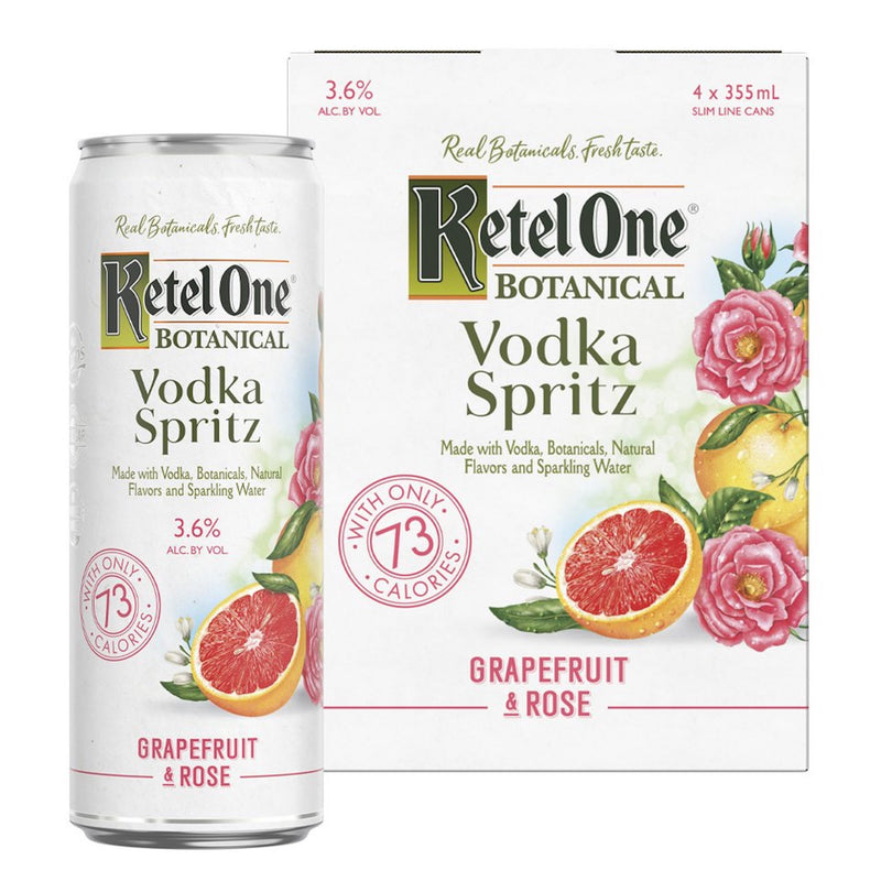 Ketel One Vodka Spritz Grapefruit & Rose 4 pack Top Shelf Wine and