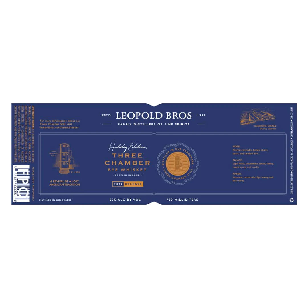 Leopold Bros Three Chamber Holiday Edition Rye