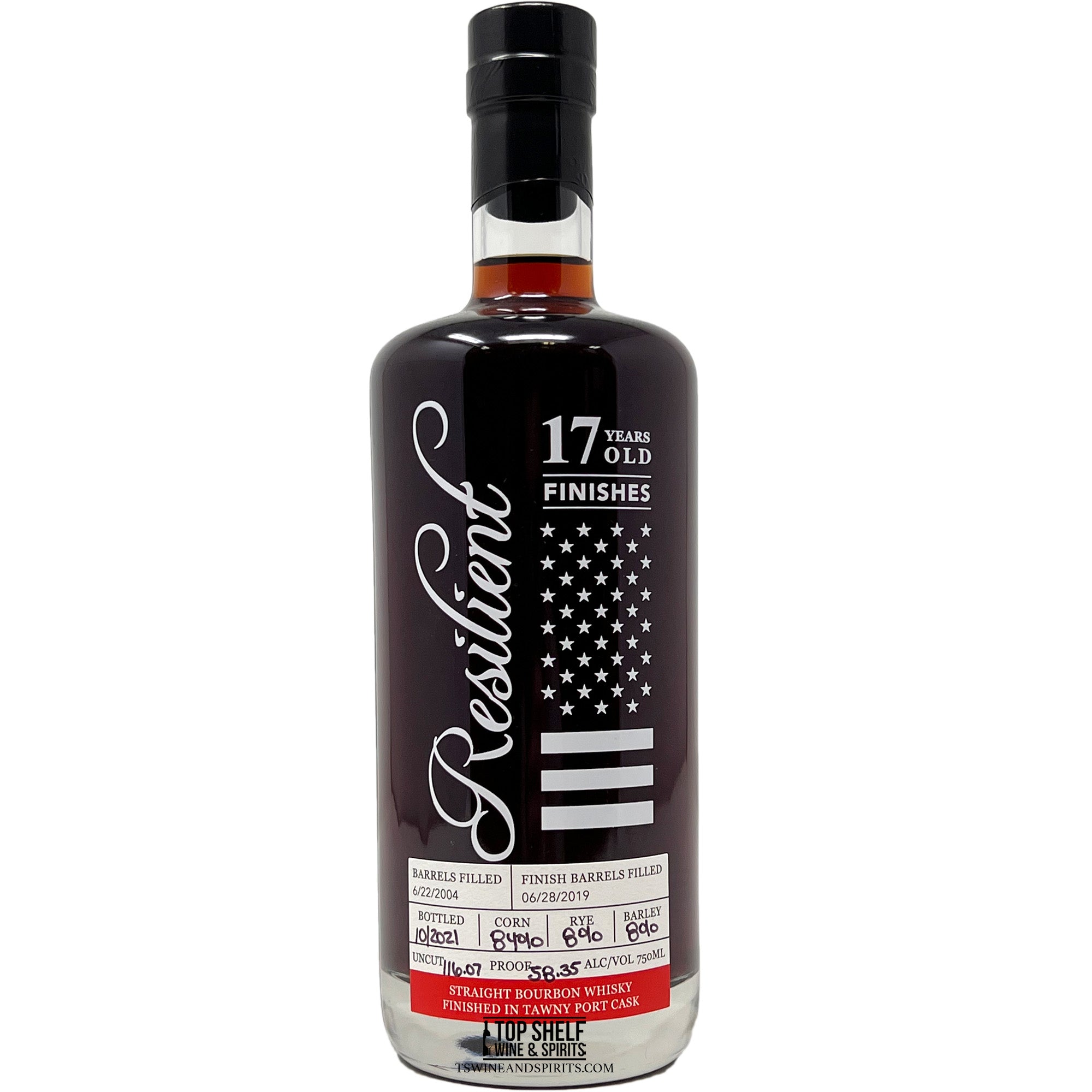 Resilient 17 Year Tennessee Whiskey- Tawny Port Cask