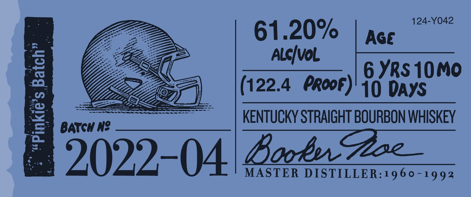 Booker's 2022-04 "Pinkie's Batch" Bourbon