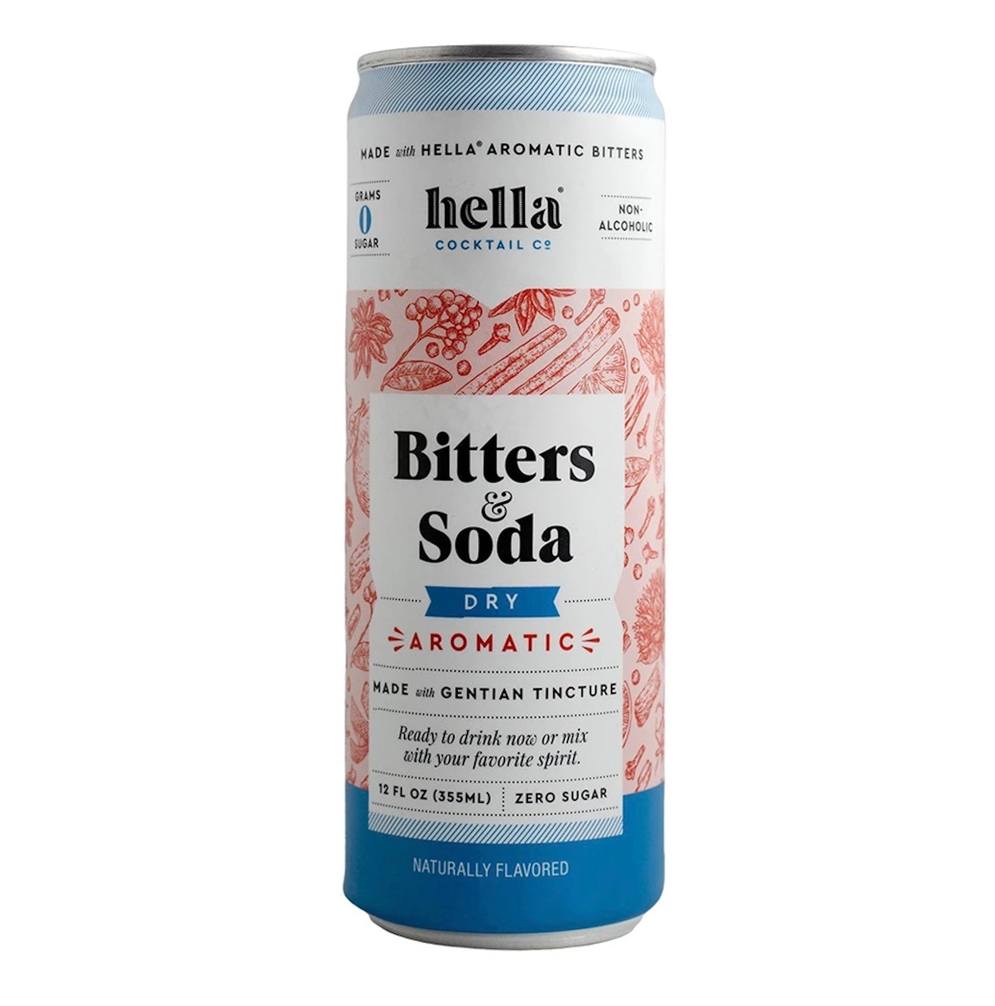 Hella Bitters & Soda Dry Aromatic 4 pack Cans