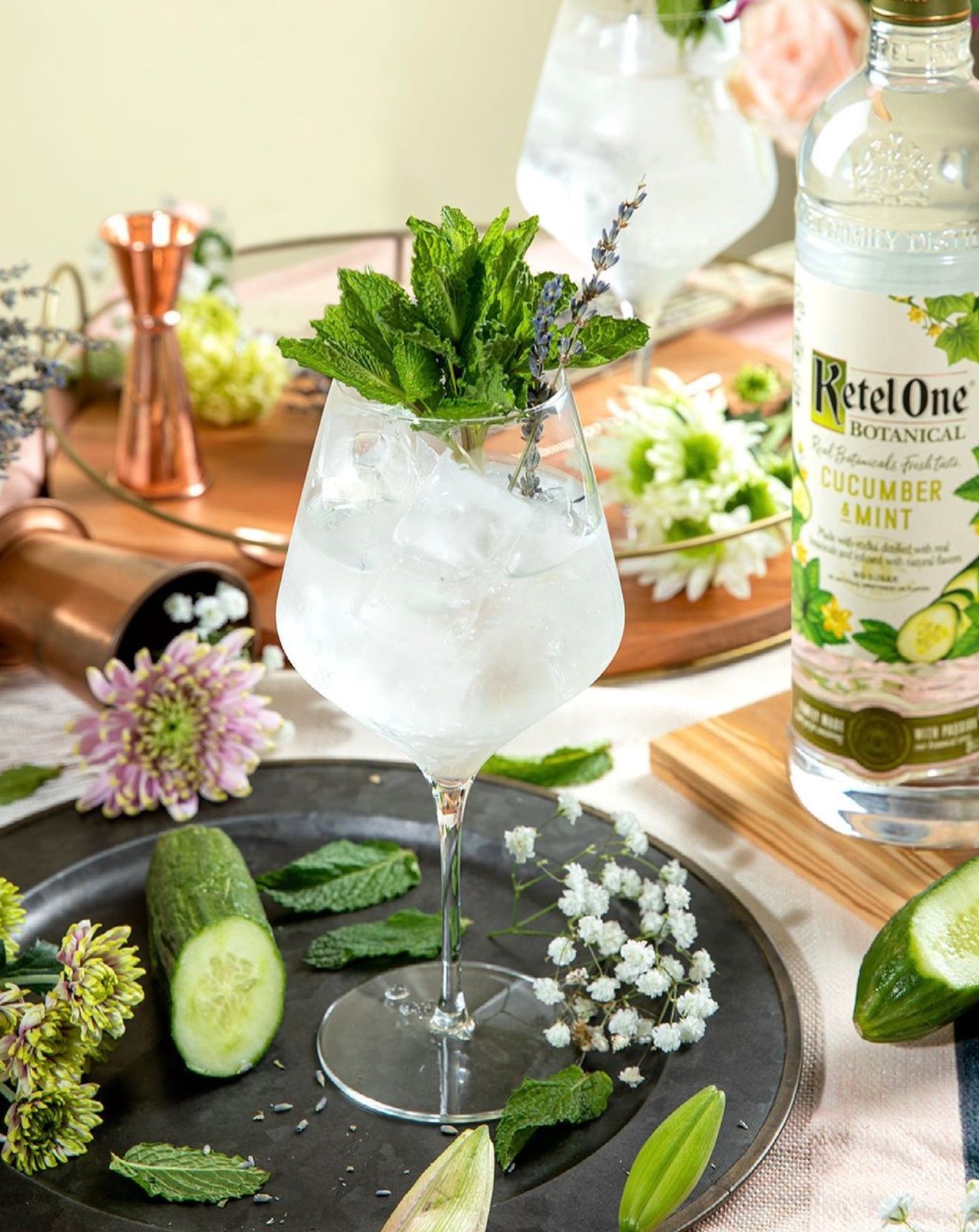 Ketel One Vodka Botanical Cucumber & Mint