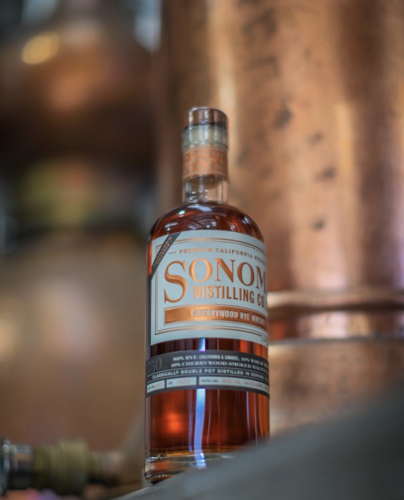 Sonoma Distilling Smoked Cherrywood Rye Whiskey