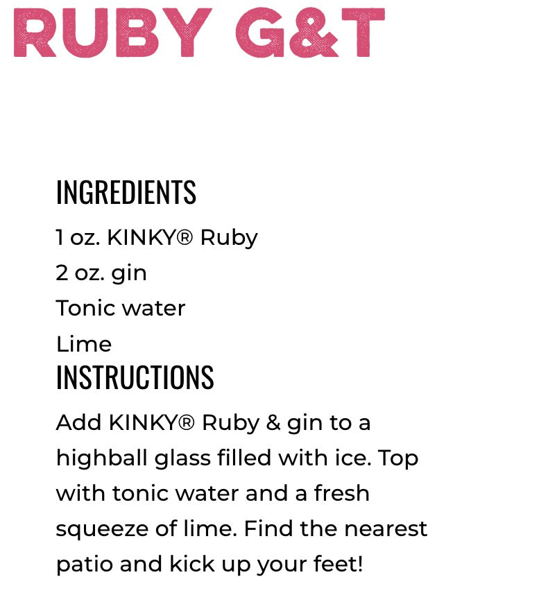 Kinky Ruby Liqueur