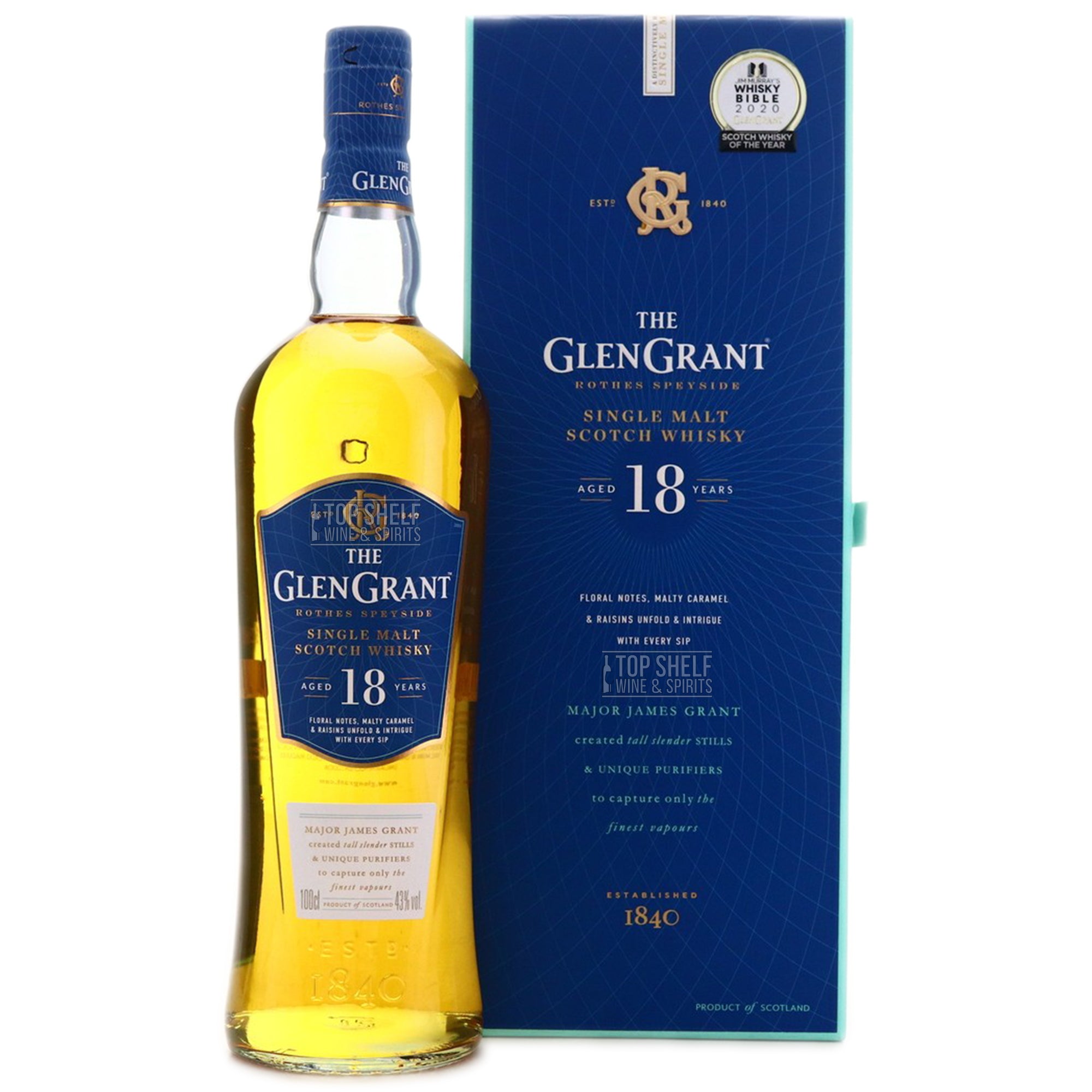 Glen Grant 18 Year Single Malt Scotch