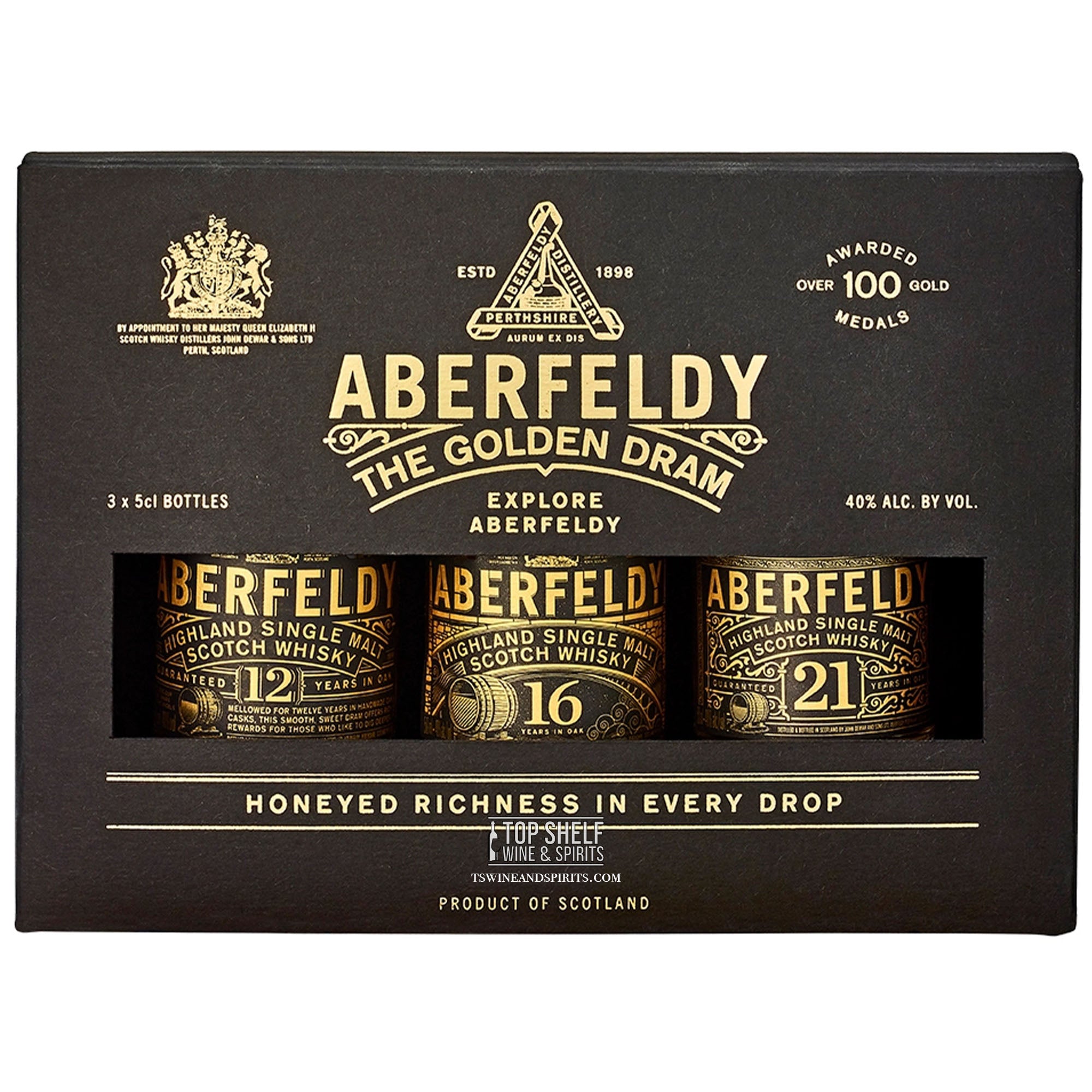 Aberfeldy the Golden Dram Single Malt Scotch Gift Set