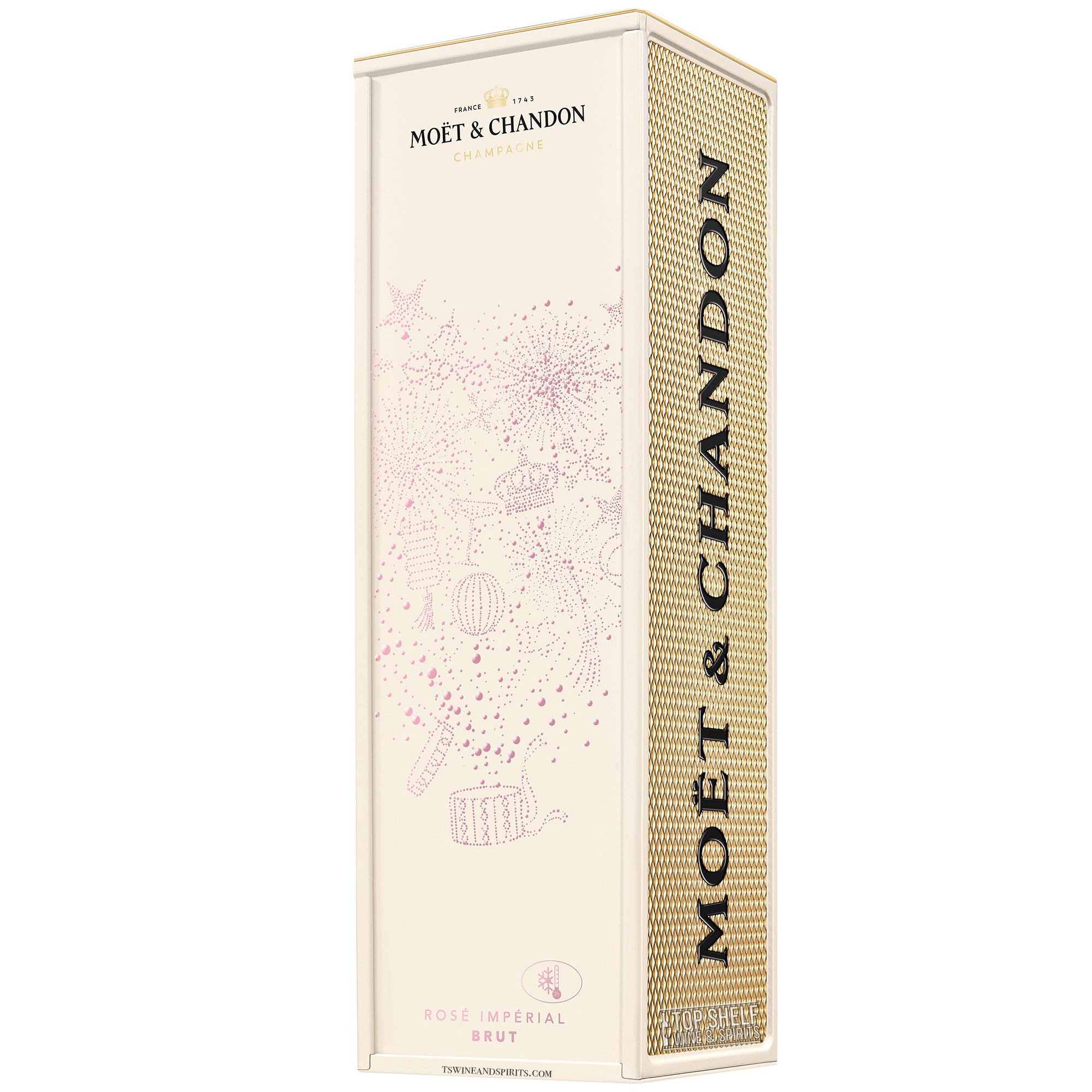 Moet & Chandon Imperial Brut Rose Champagne with Milestone Gift Box