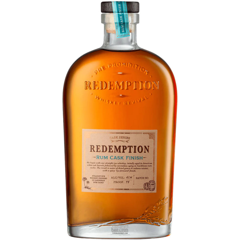 Redemption Rum Cask Finish Straight Rye Whiskey