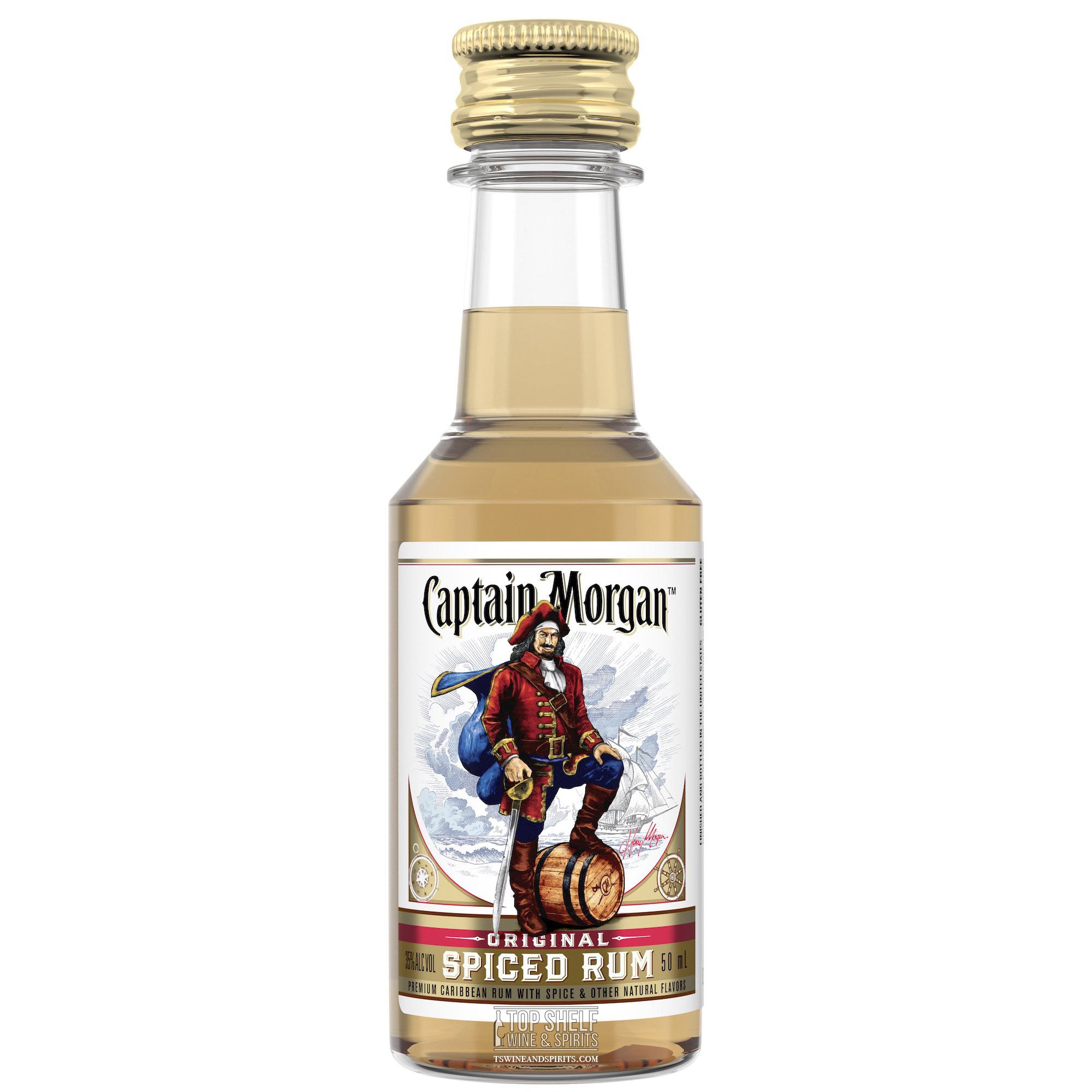 Captain Morgan Original Spiced Rum 50ml Sleeve (10 bottles)