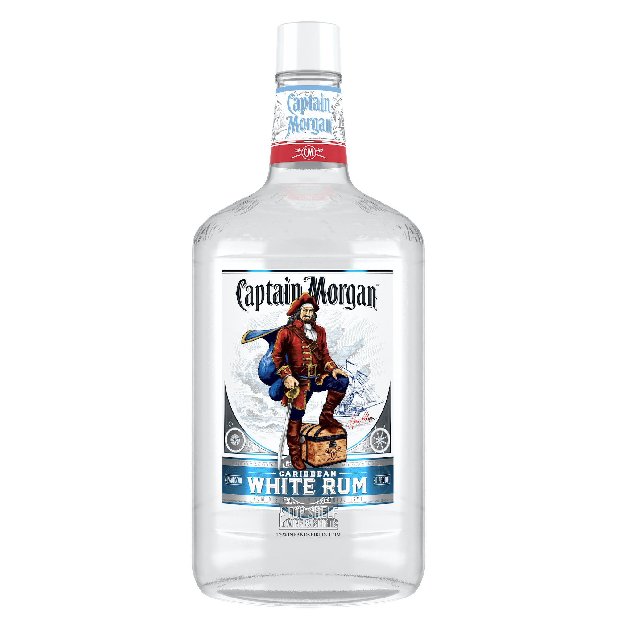 Captain Morgan White Rum 1.75 Liter