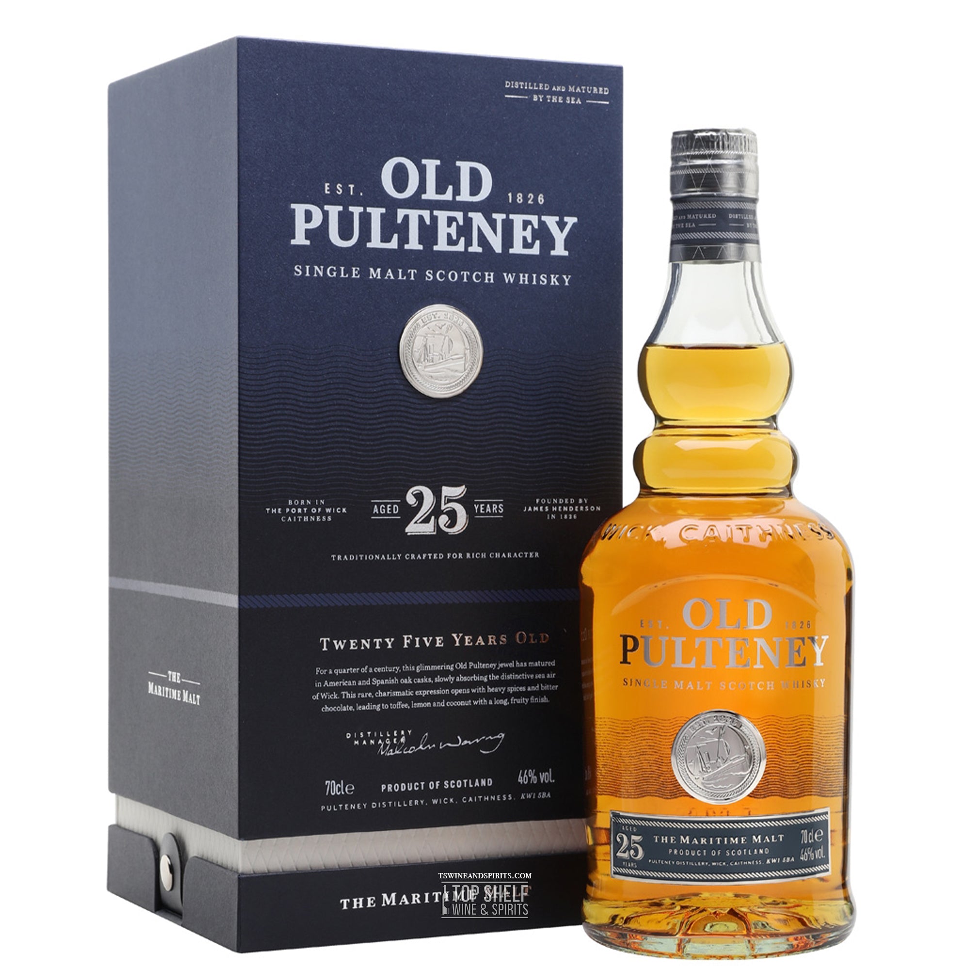 Old Pulteney 25 year Single Malt Scotch