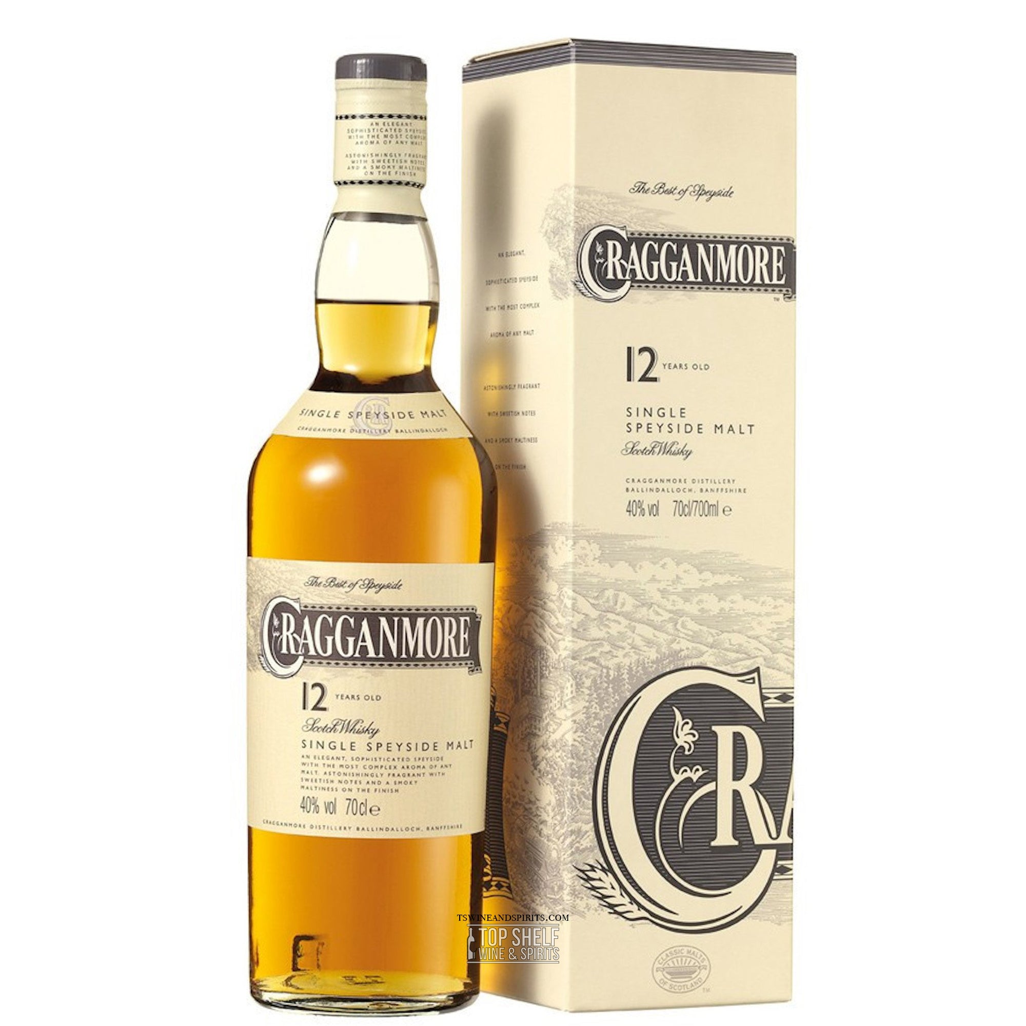 Cragganmore 12 Year Speyside Single Malt Whisky