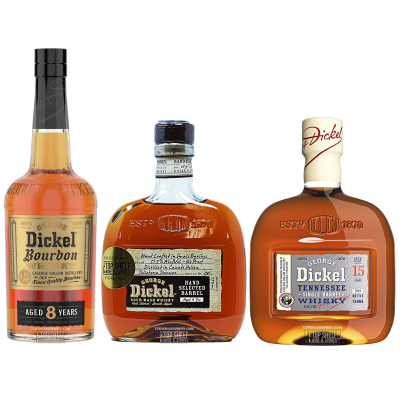 George Dickel Top Shelf Collection (3 Bottles)