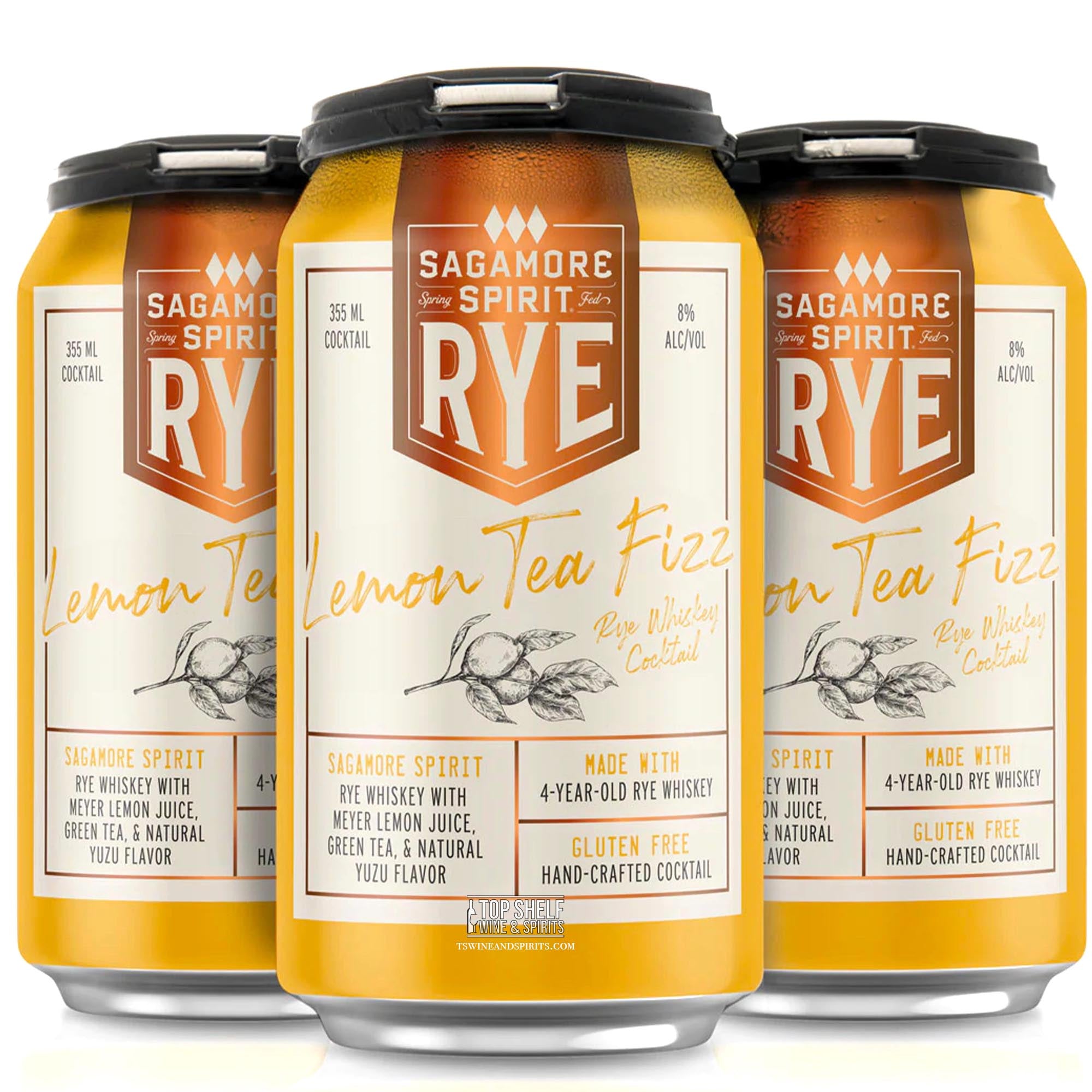 Sagamore Lemon Tea Fizz Canned Cocktail (4 Pack)