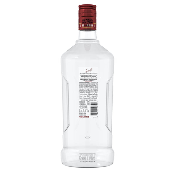 Smirnoff No. 21 Red Vodka 1.75 Liter Plastic Bottle