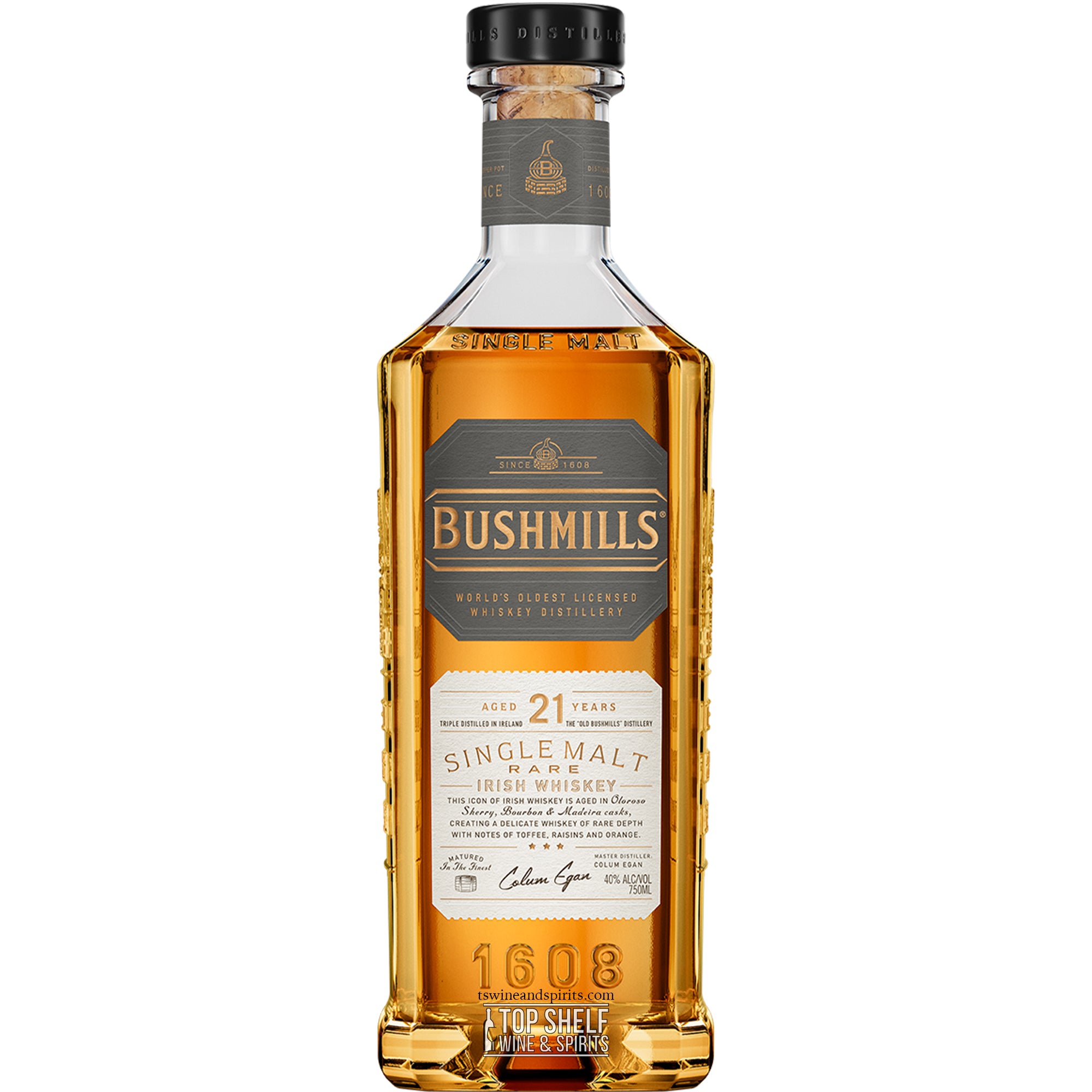 Bushmills 21 Year Old Irish Whiskey