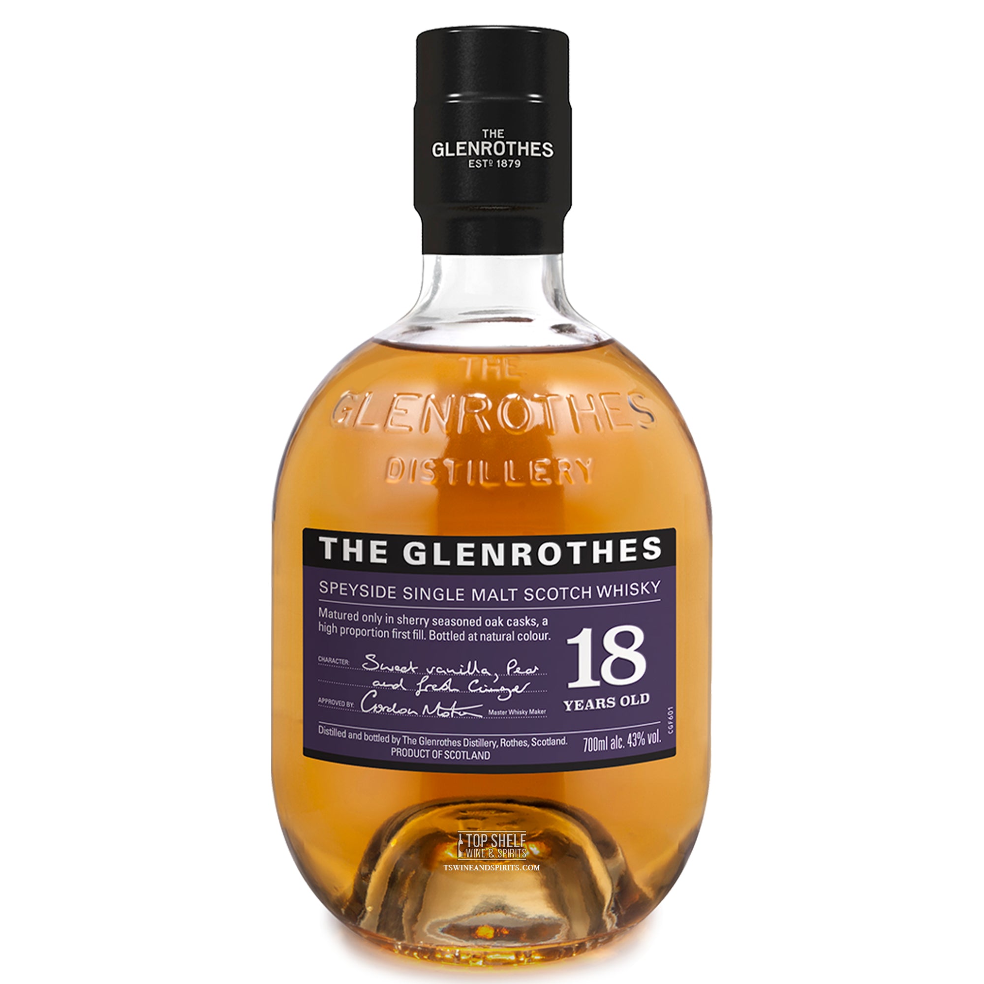 Glenrothes 18 Year Old Single Malt Scotch