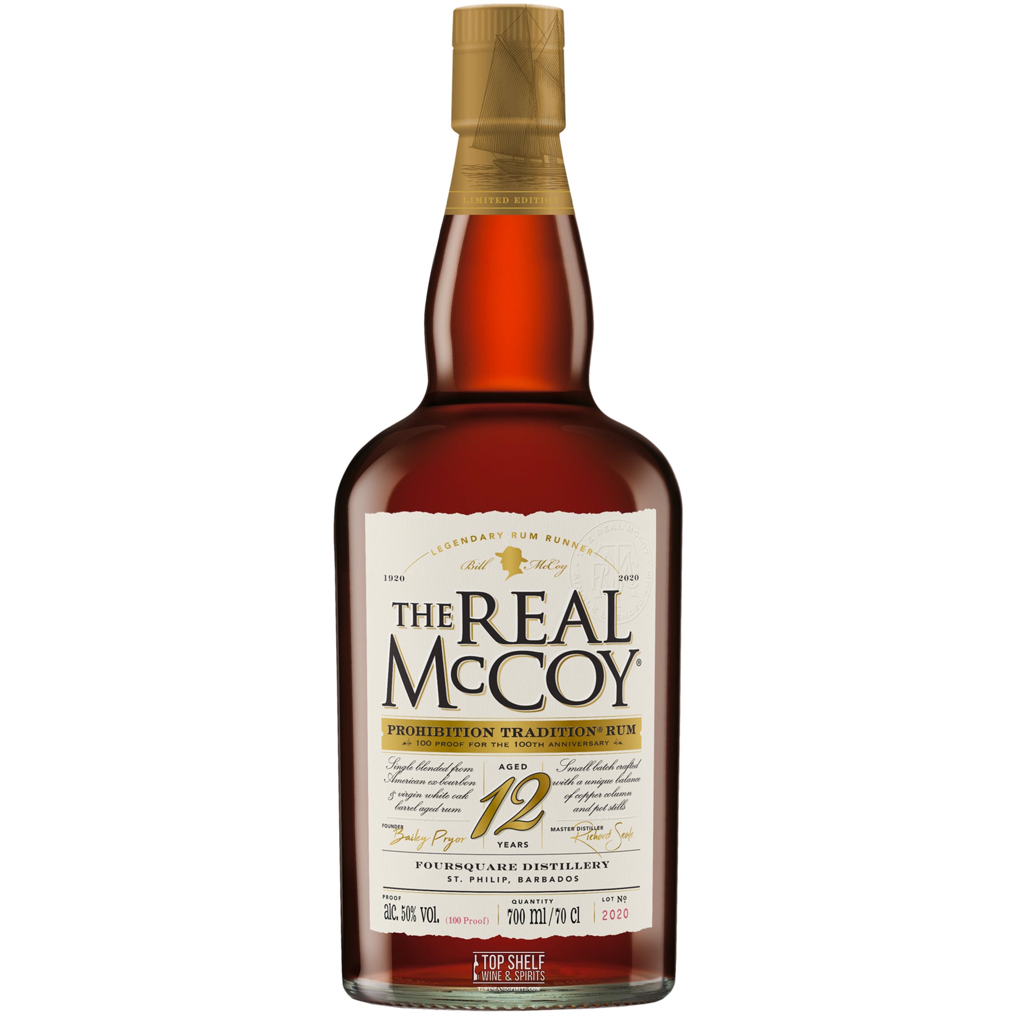 The Real McCoy 12 Year Prohibition Tradition Rum (100th Anniversary)