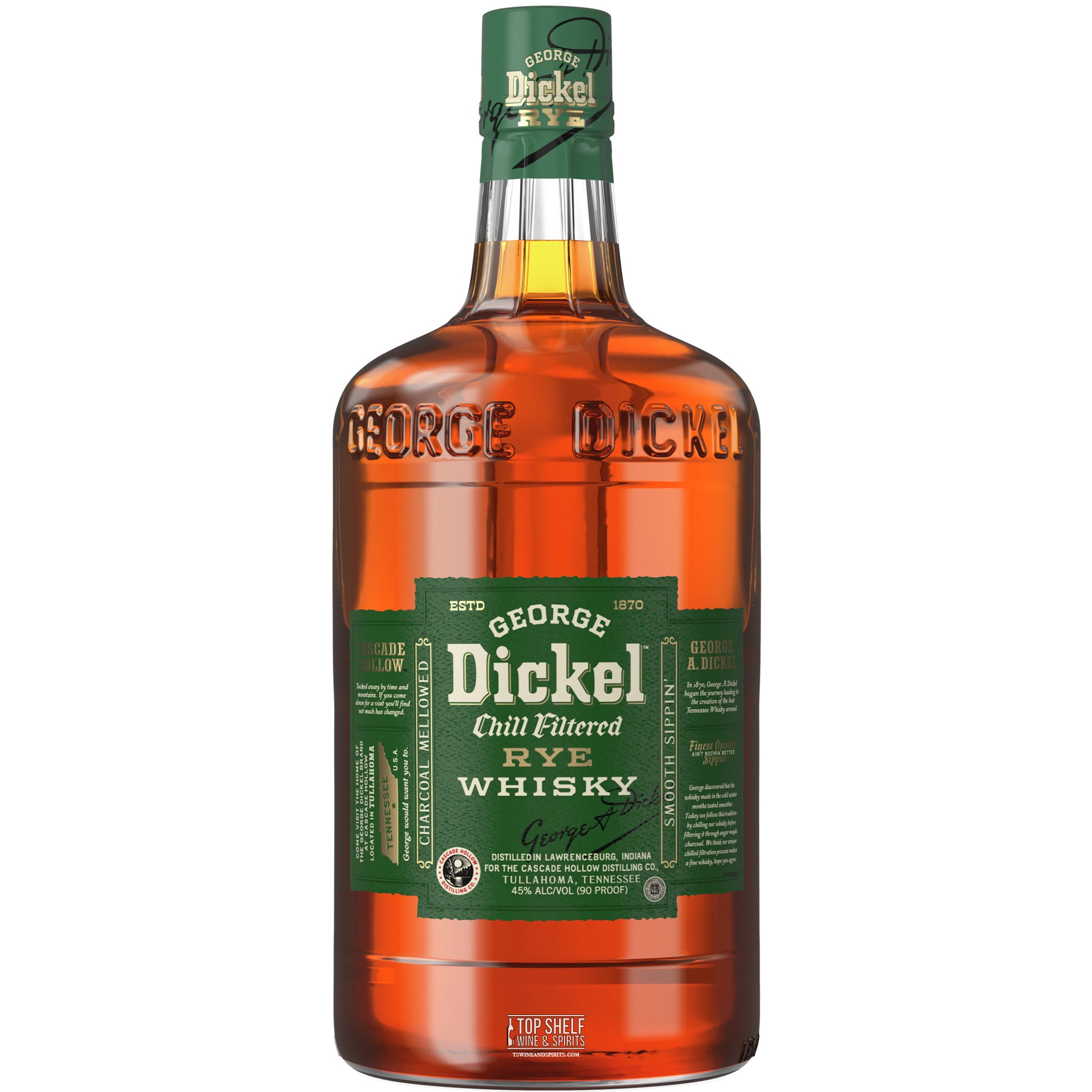 George Dickel Rye Whiskey 1.75L