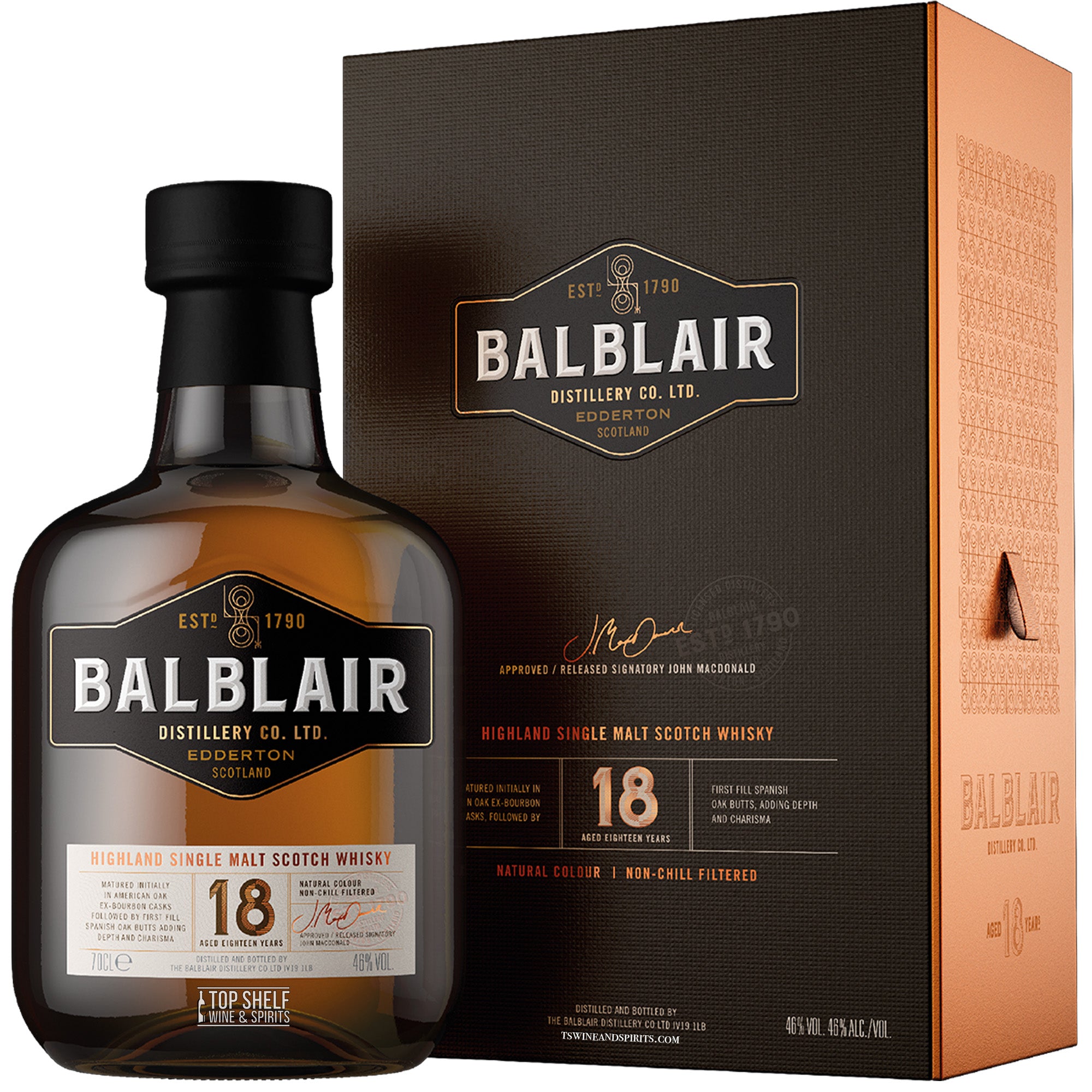 Balblair 18 Year Old Scotch Whisky