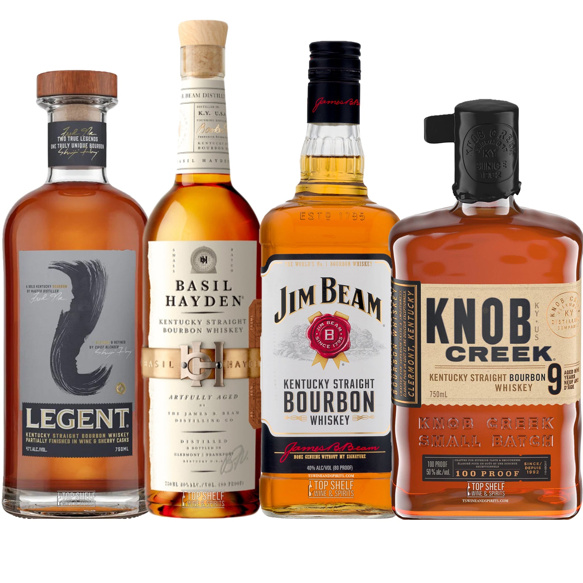 Jim Beam Family Set (4 Bottle Collection)