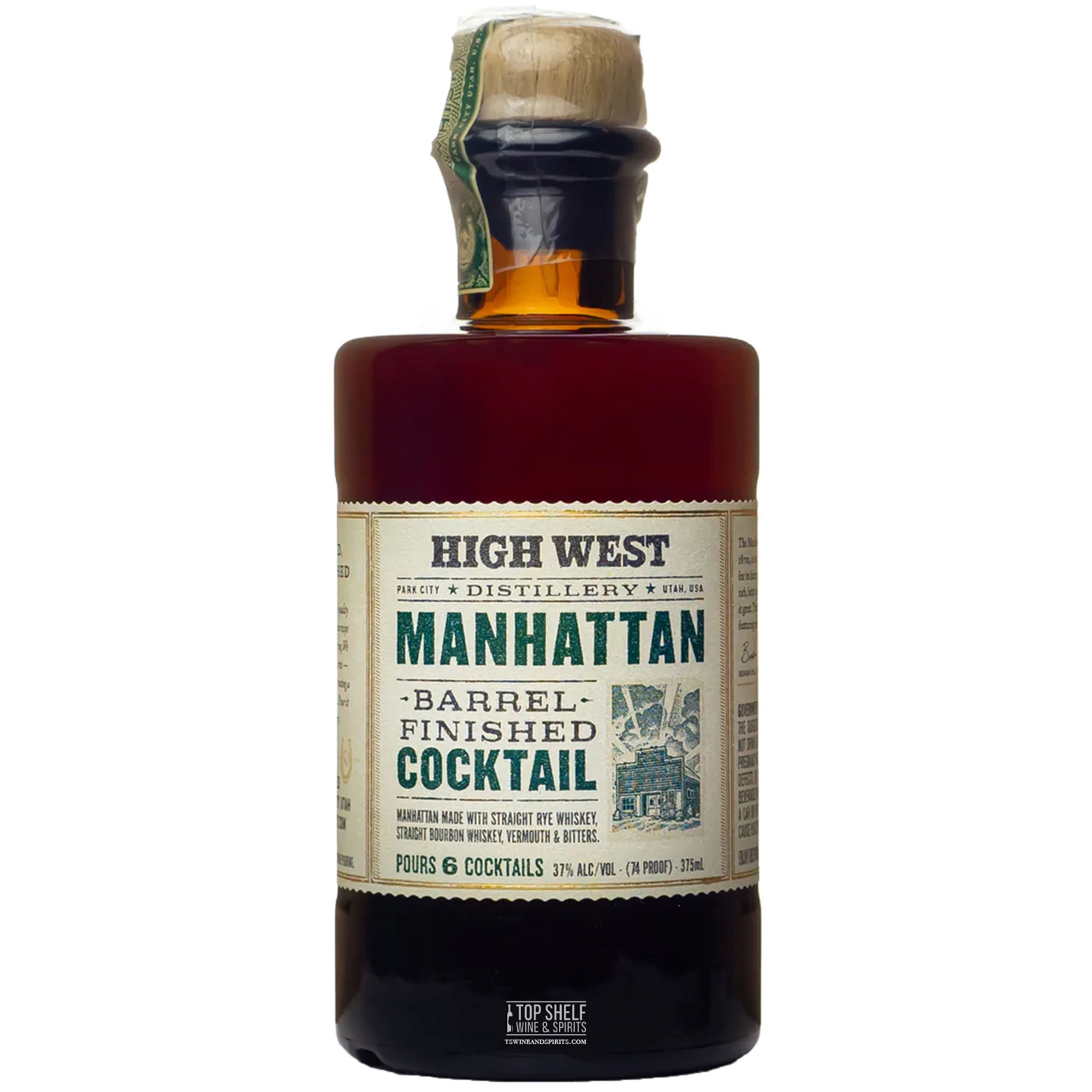 High West Barrel Finished Manhattan Cocktail 375mL