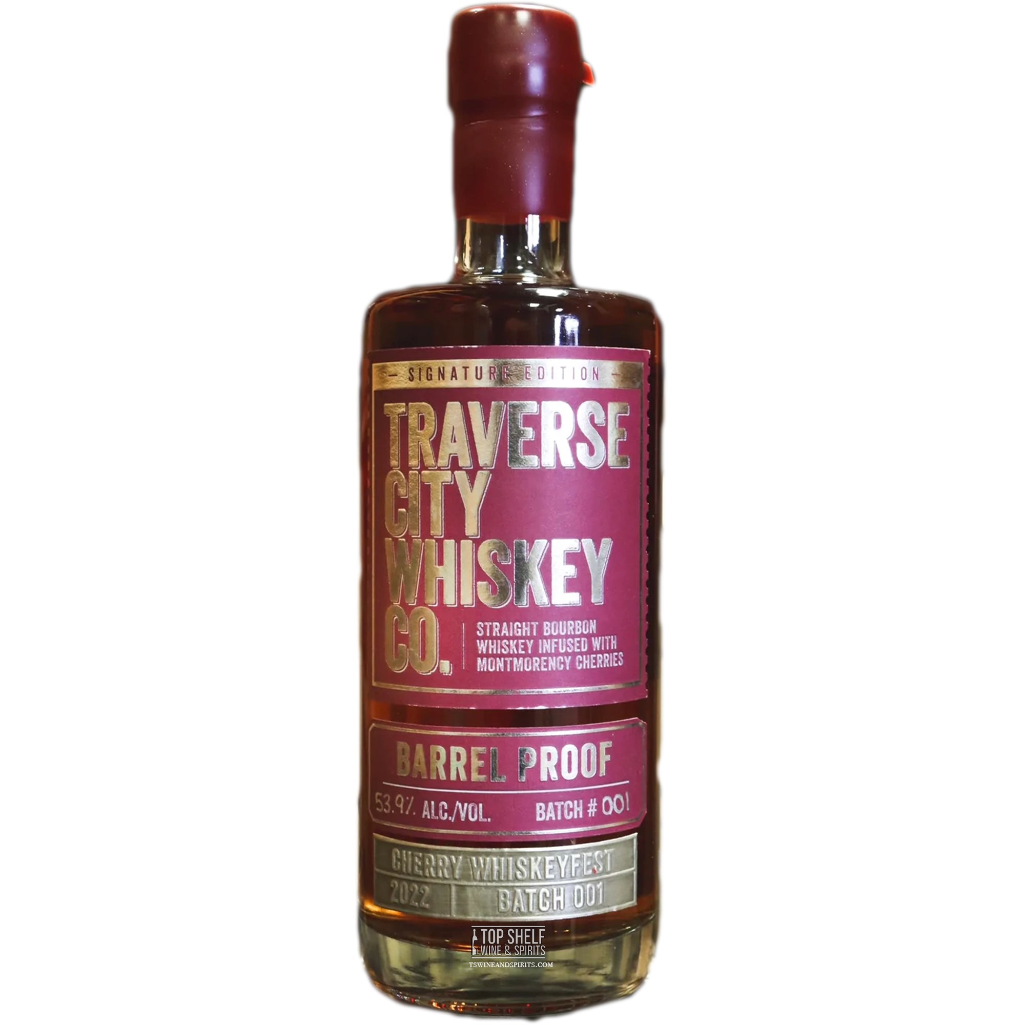 Traverse City American Cherry Barrel Proof Whiskey