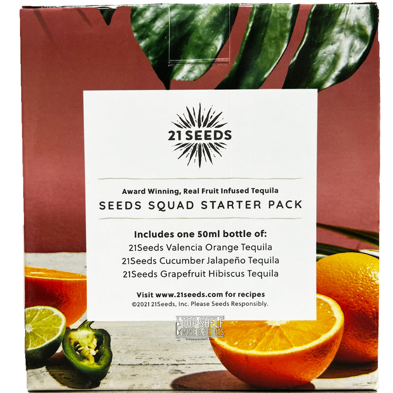 21 Seeds Squad Starter Pack Tequila 50ml Gift Set