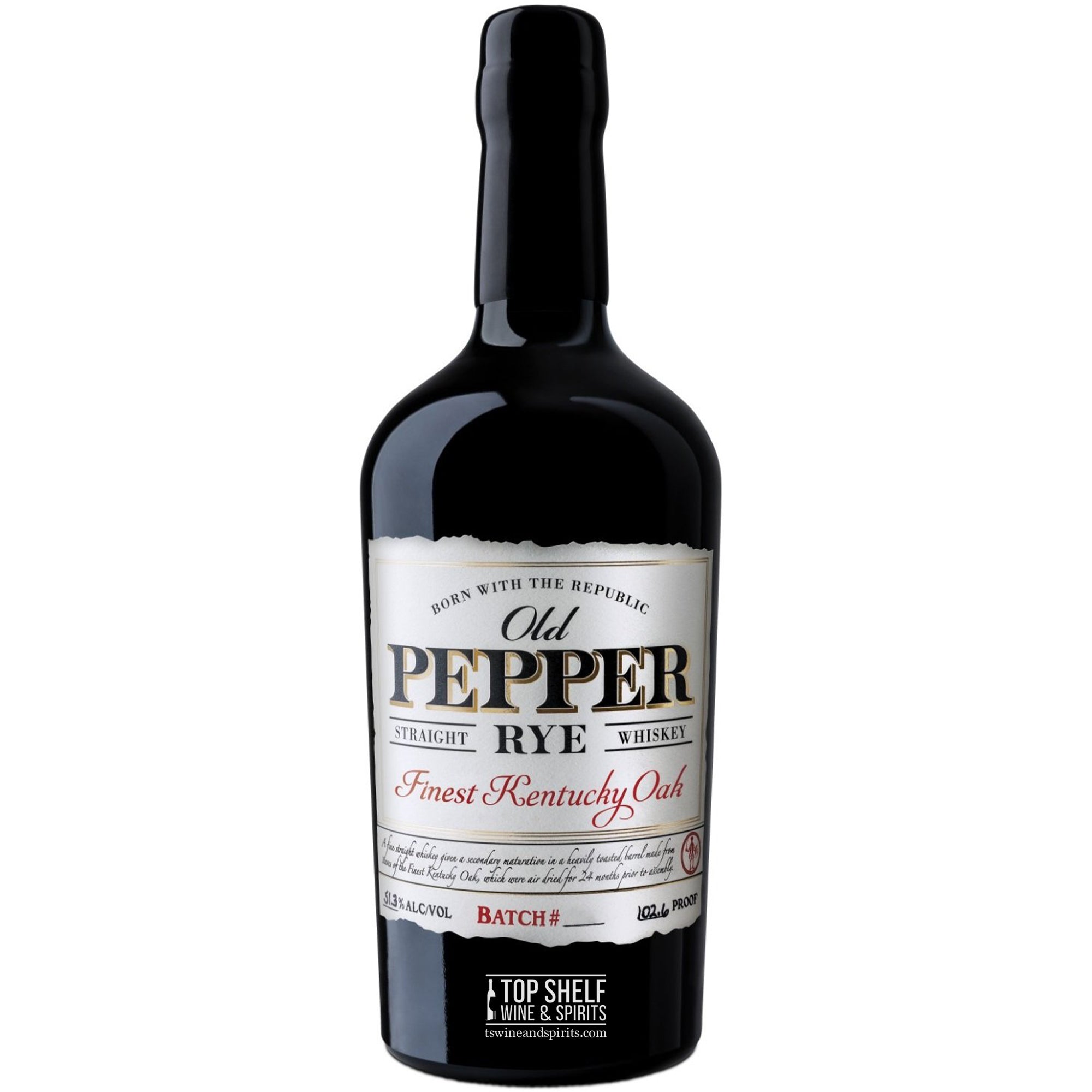 James E. Pepper Finest Kentucky Oak Rye Whiskey