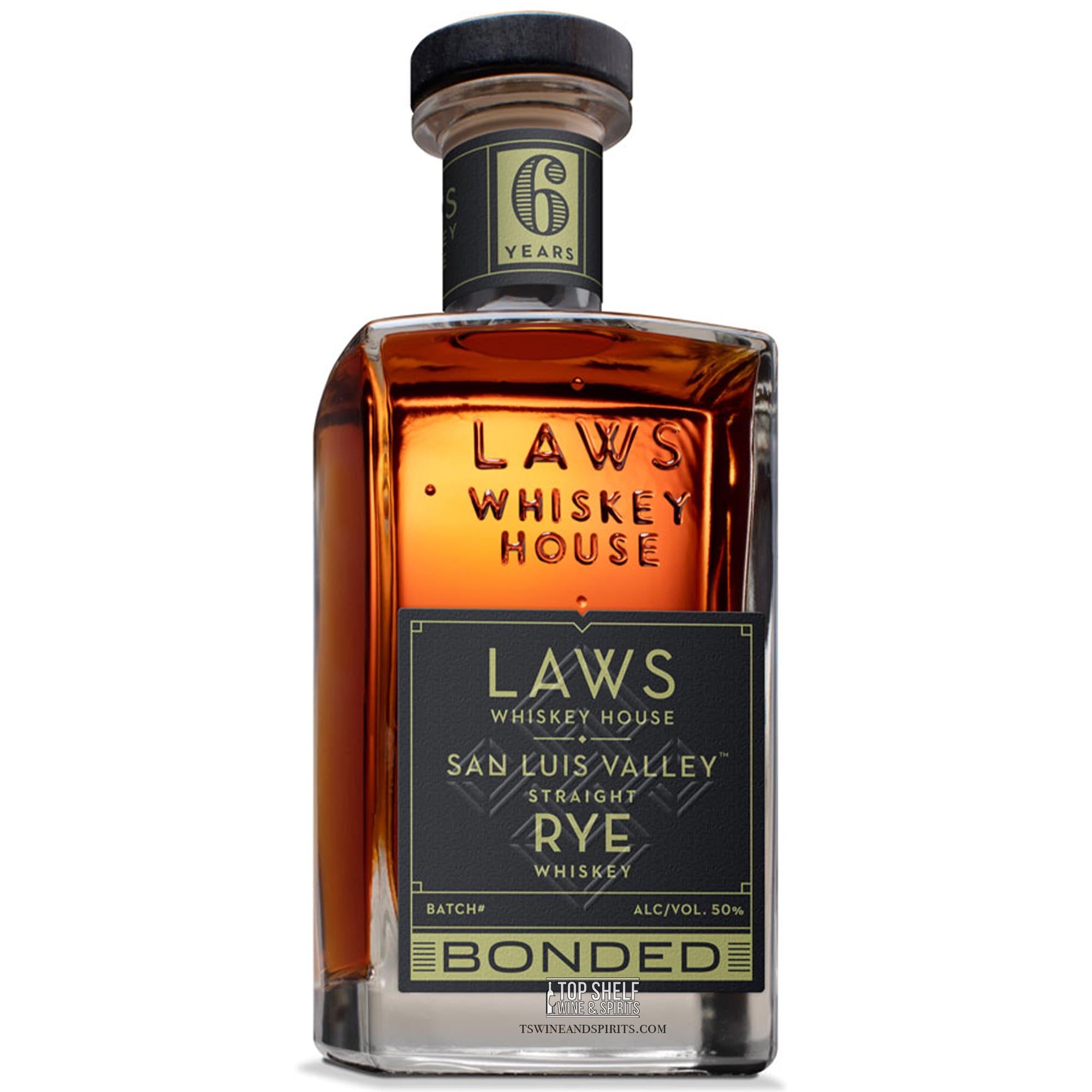 Laws Whiskey House Bottled in Bond Rye (6 Year)