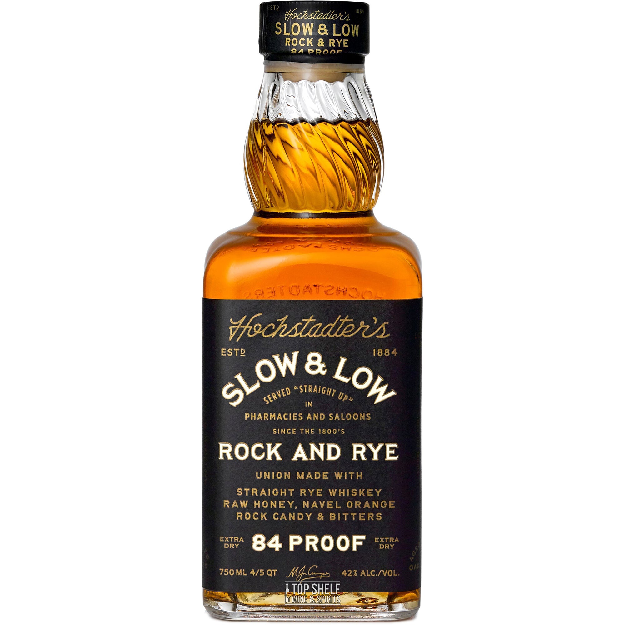 Hochstadter's Slow & Low Rock and Rye 84 Proof Whiskey