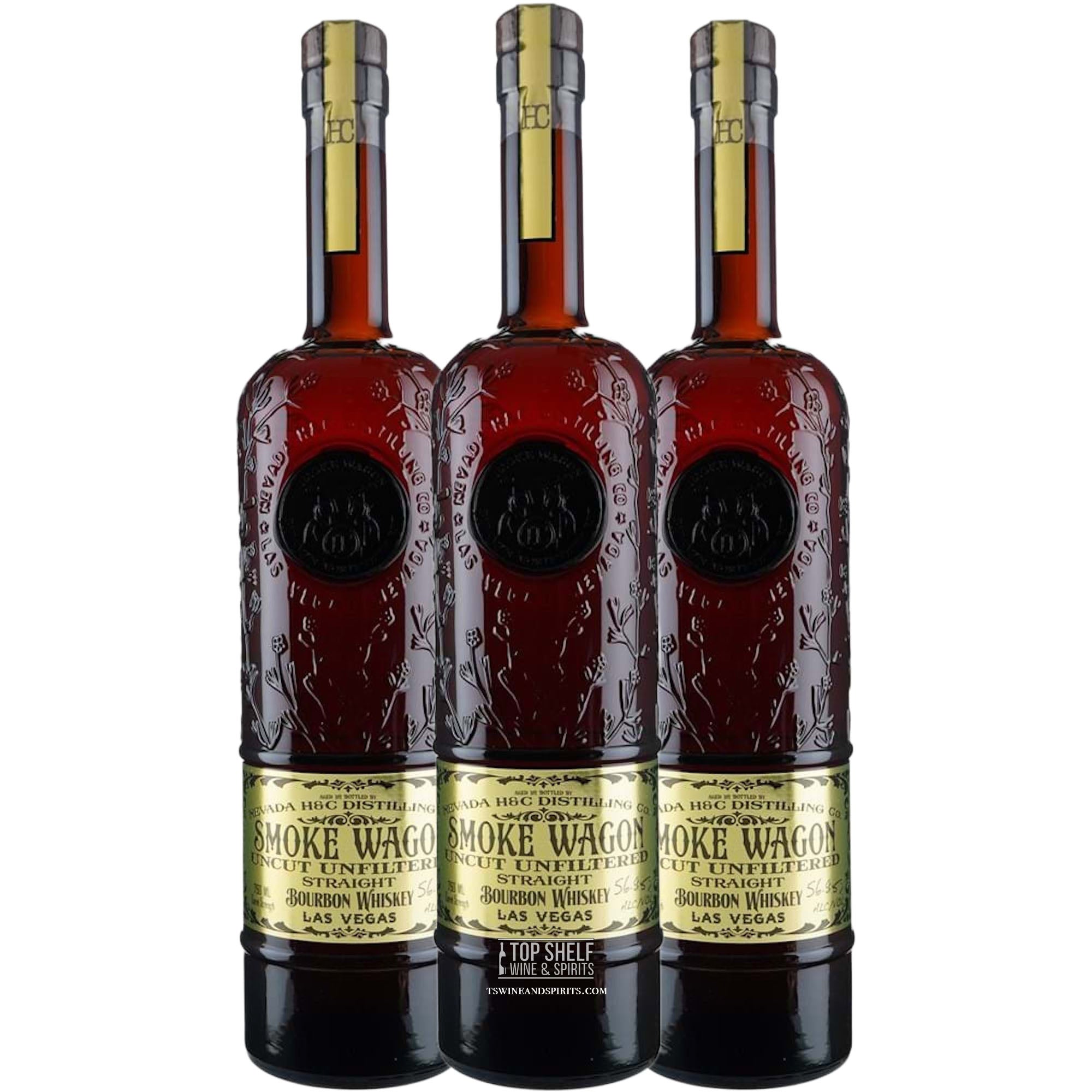 Smoke Wagon Uncut Unfiltered Bourbon 3 Bottle Tasters Pack