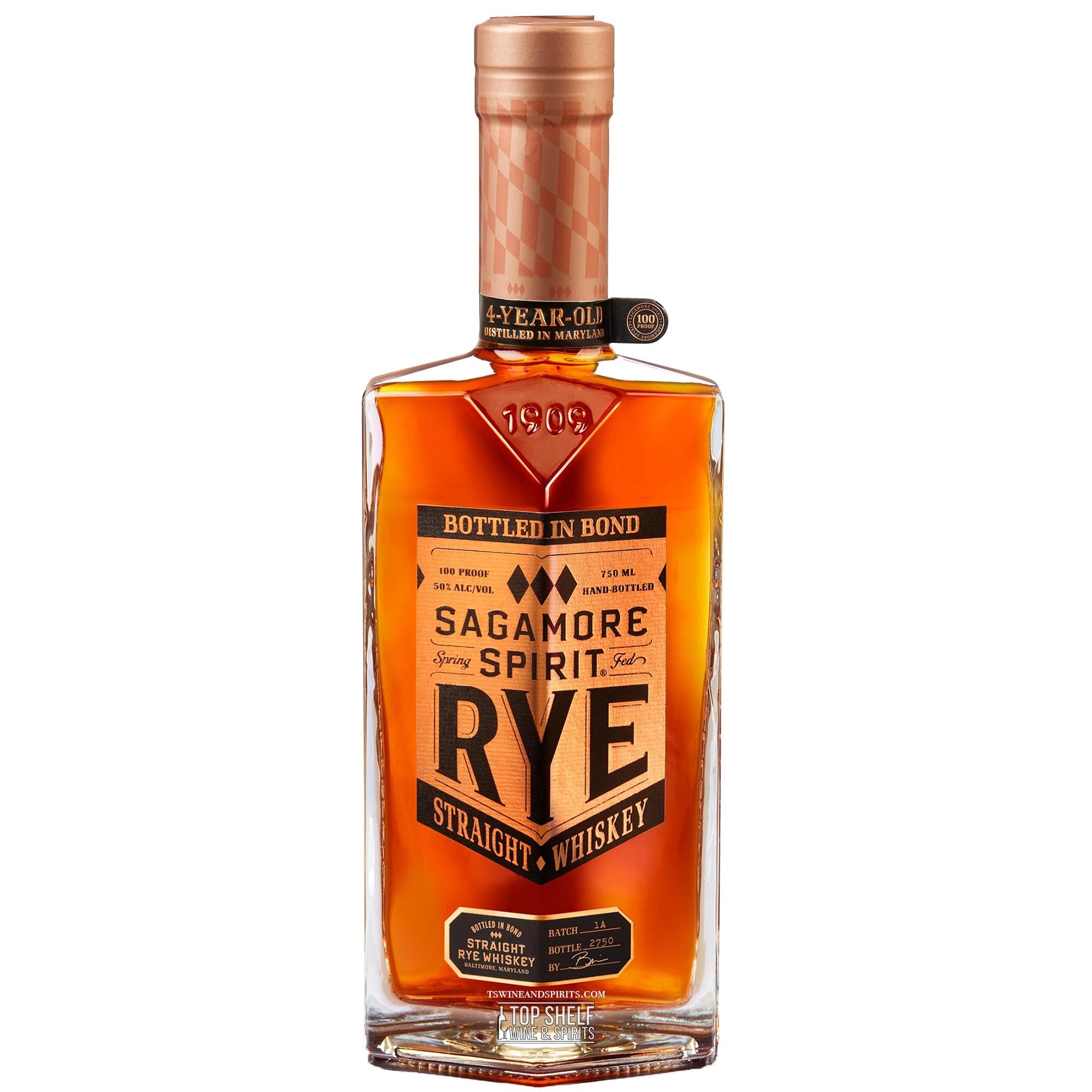 Sagamore Bottled in Bond Straight Rye Whiskey