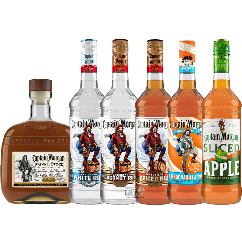 Captain Morgan Rum Collection (6 bottles)