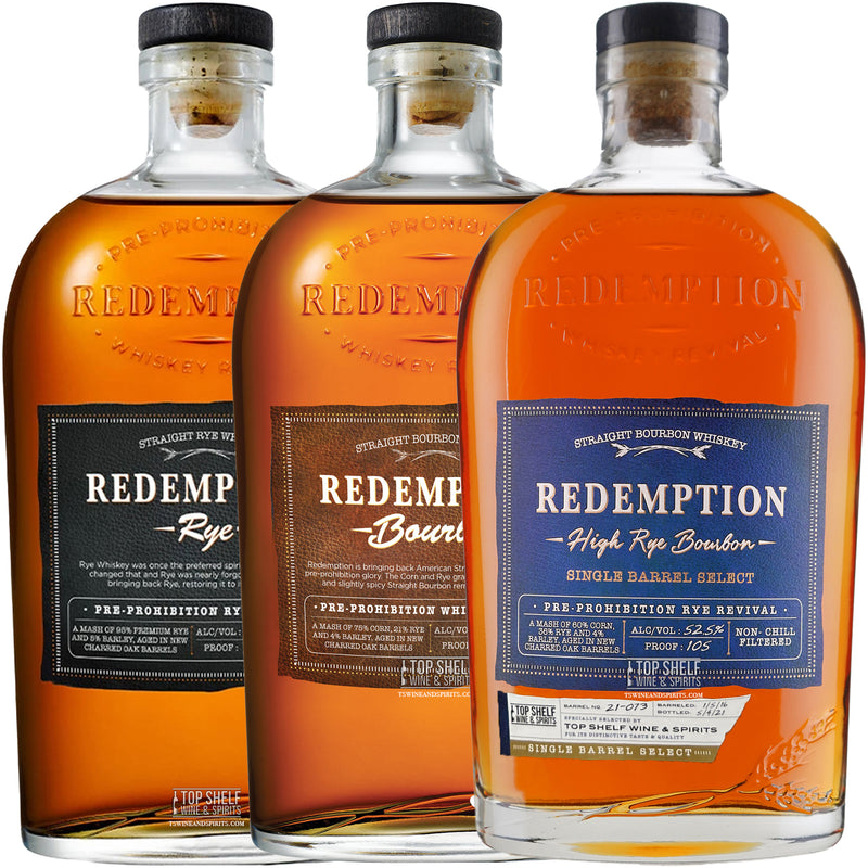 Redemption Top Shelf Collection (3 Bottles)