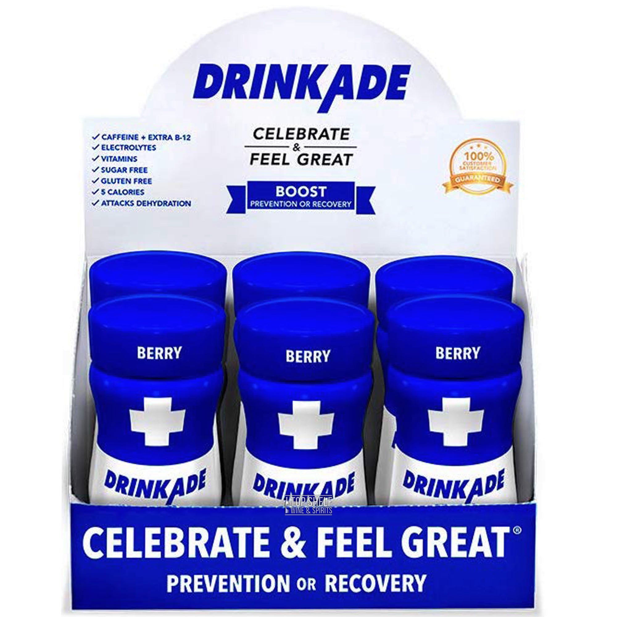 Drinkade Boost Energy Drink with Natural Caffeine (6 Pack)