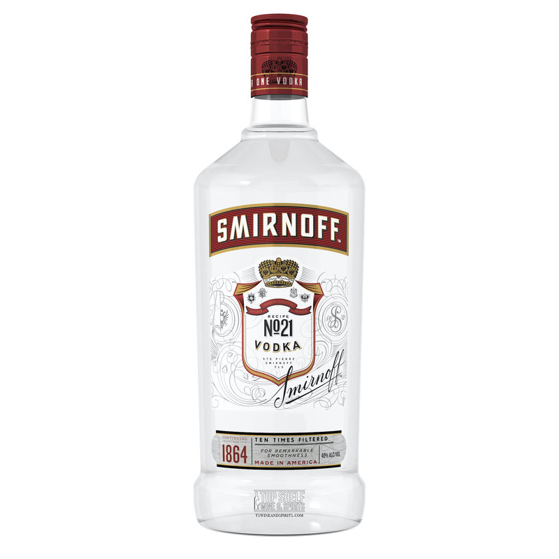 element udledning Hukommelse Smirnoff No. 21 Red Vodka 1.75 Liter Plastic Bottle – Top Shelf Wine and  Spirits