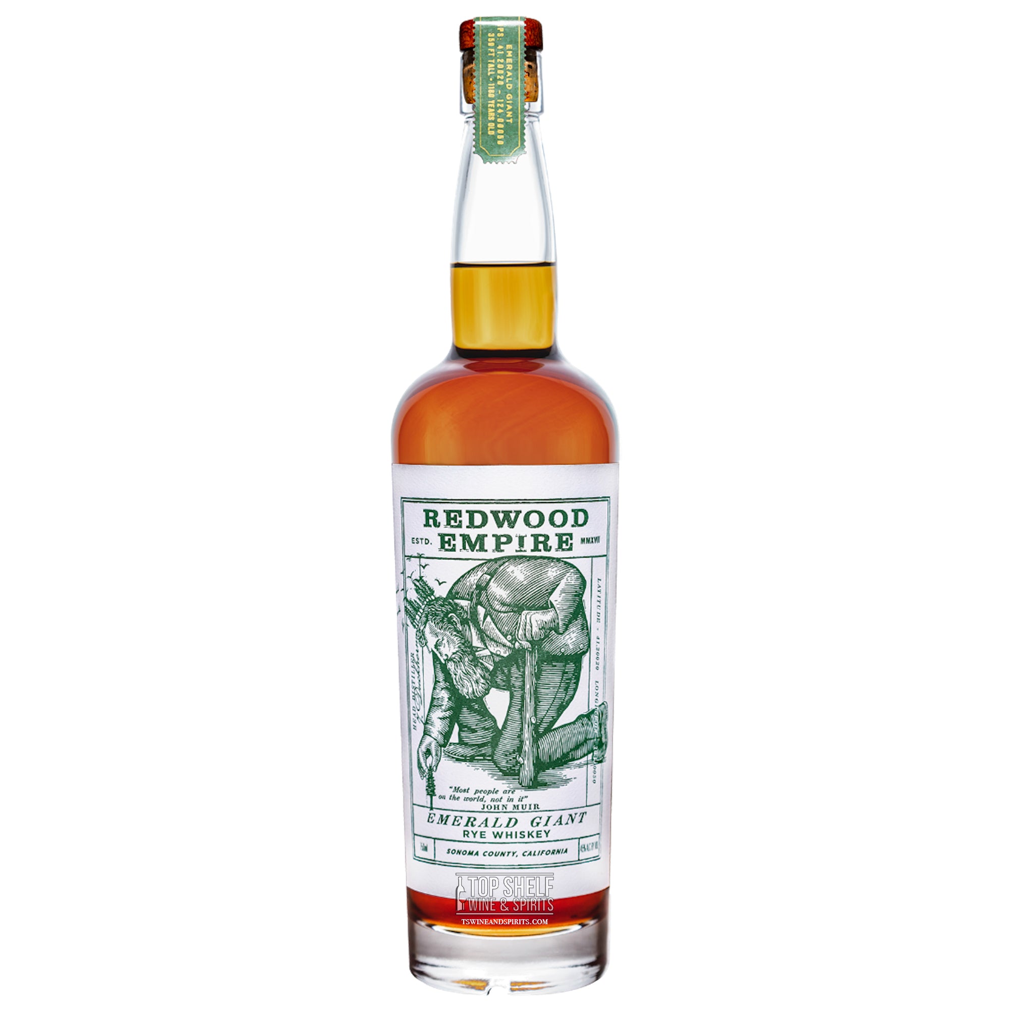 Redwood Empire Emerald Giant Sonoma County Rye Whiskey