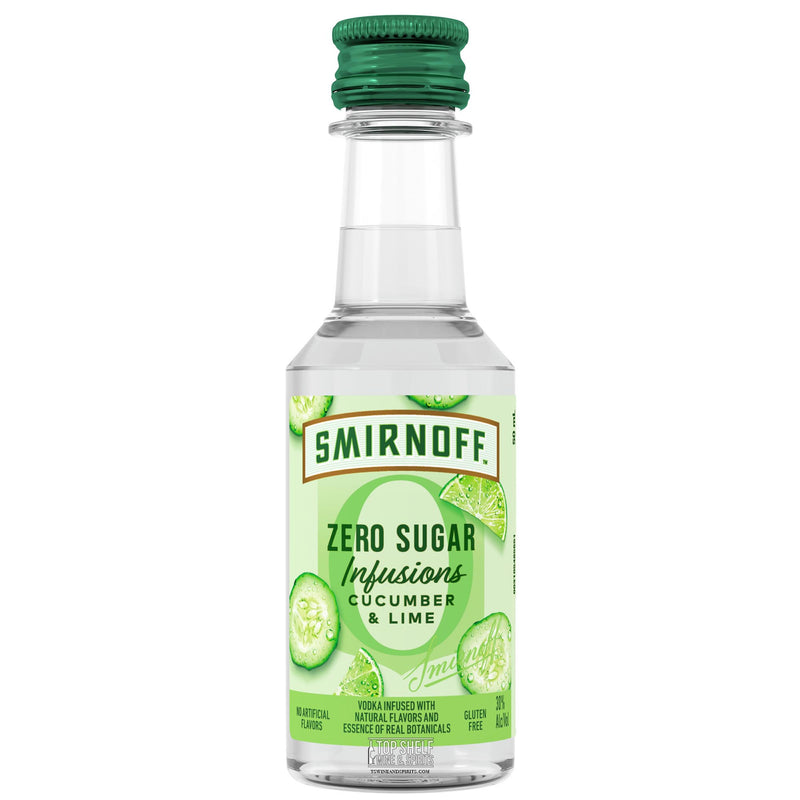 Smirnoff Zero Infusions Cucumber Lime 50ml Sleeve (10 bottles)