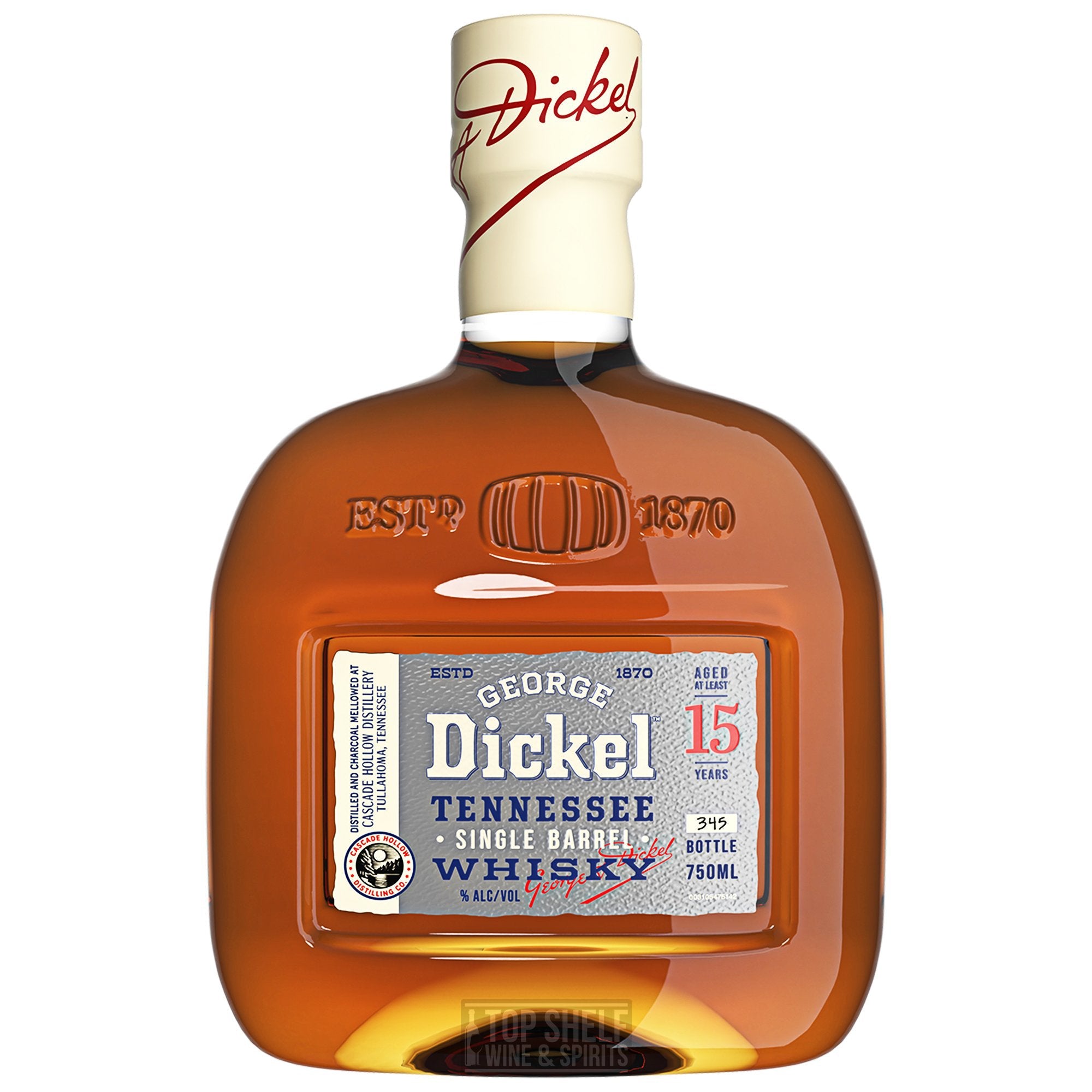 George Dickel Tennessee Whiskey 101.2 Proof 15 Year Single Barrel (Private Selection #2)