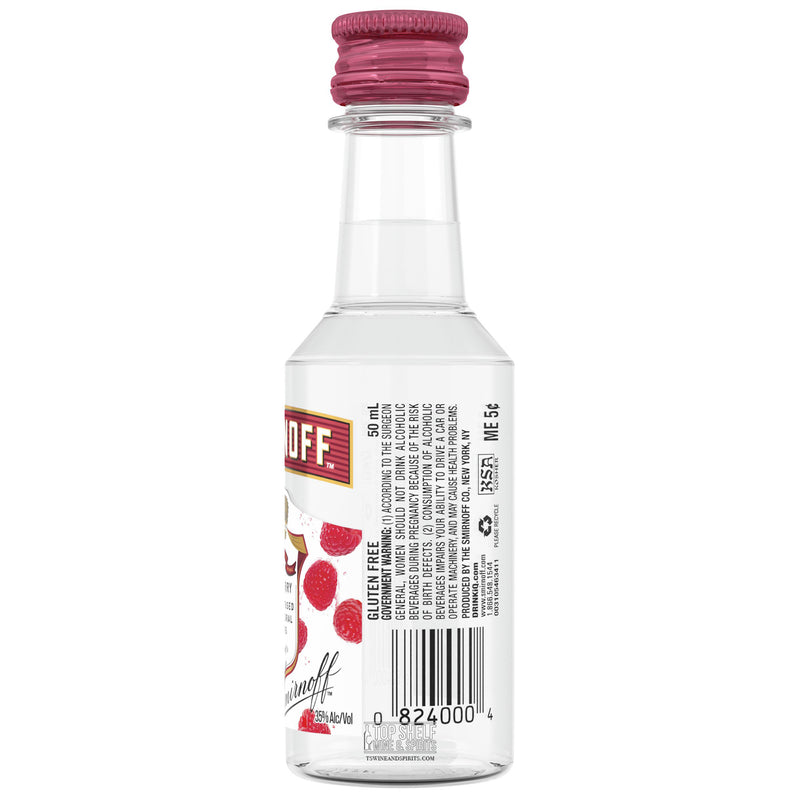 Smirnoff Raspberry 50ml Sleeve (10 bottles)