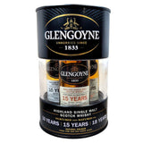 Glengoyne Single Malt Scotch 10/15/18 Year 50ml Drum Gift Set