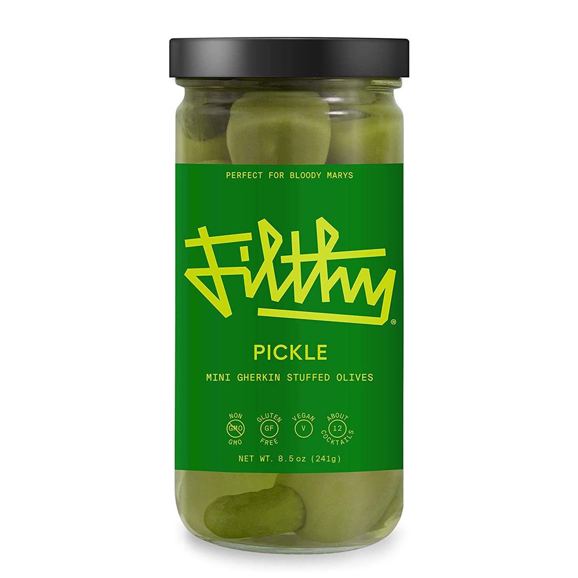 Filthy Foods Pickle Olives (Glass Jar)
