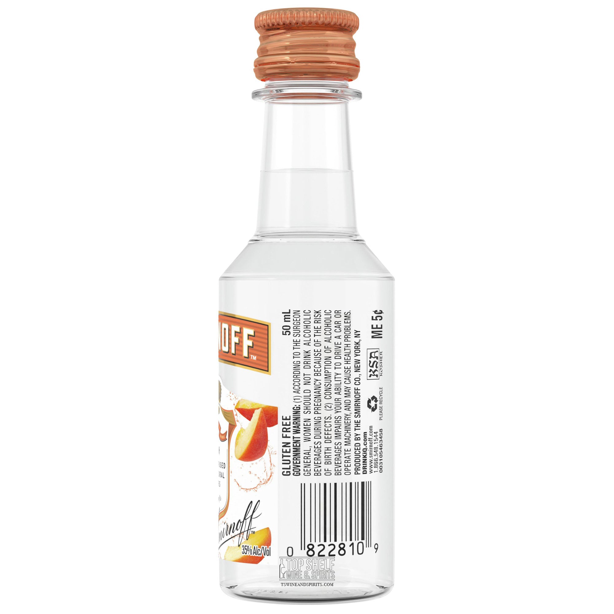 Smirnoff Peach Vodka 50ml Sleeve (10 bottles)