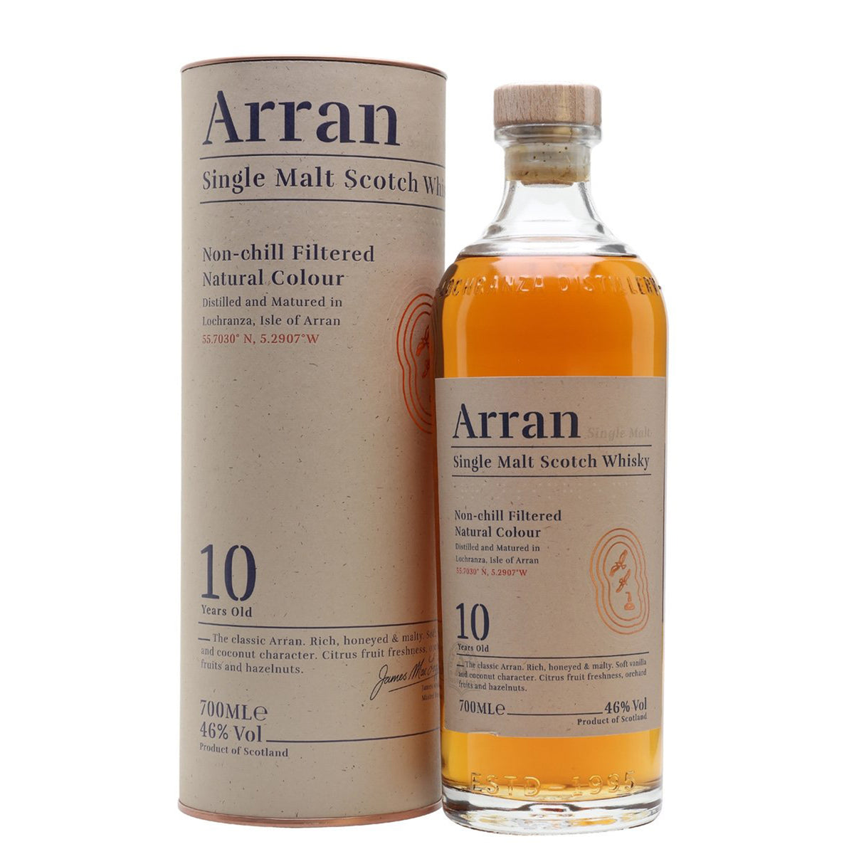 Arran 10 Year Single Malt Scotch Whisky | 750ml Bottle