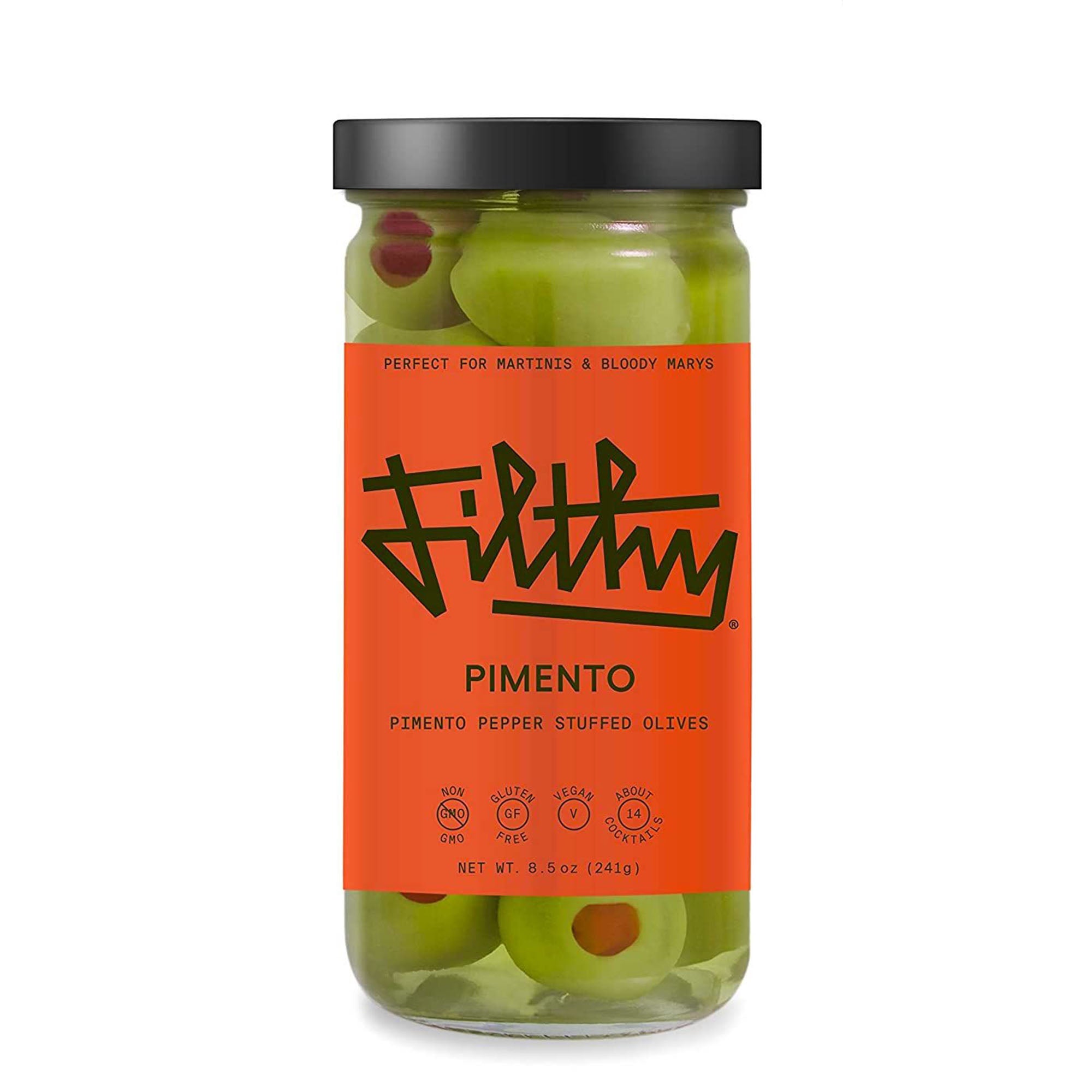 Filthy Foods Pimento Olives (Glass Jar)