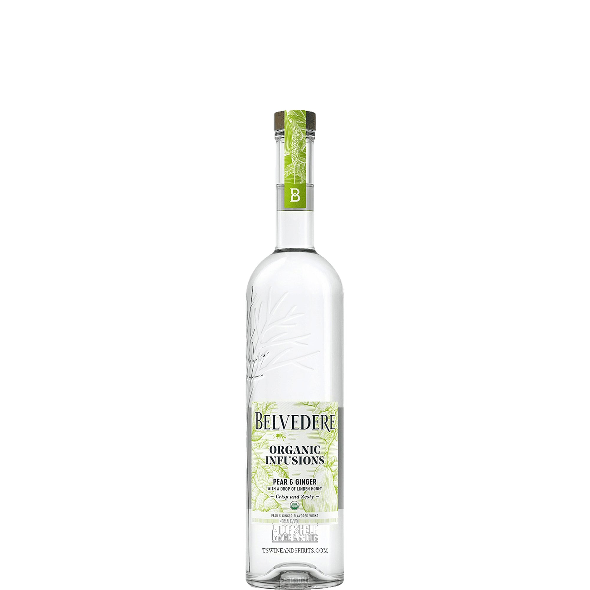 Belvedere Organic Infusions Pear & Ginger Vodka 50ml Sleeve (10 Bottles)