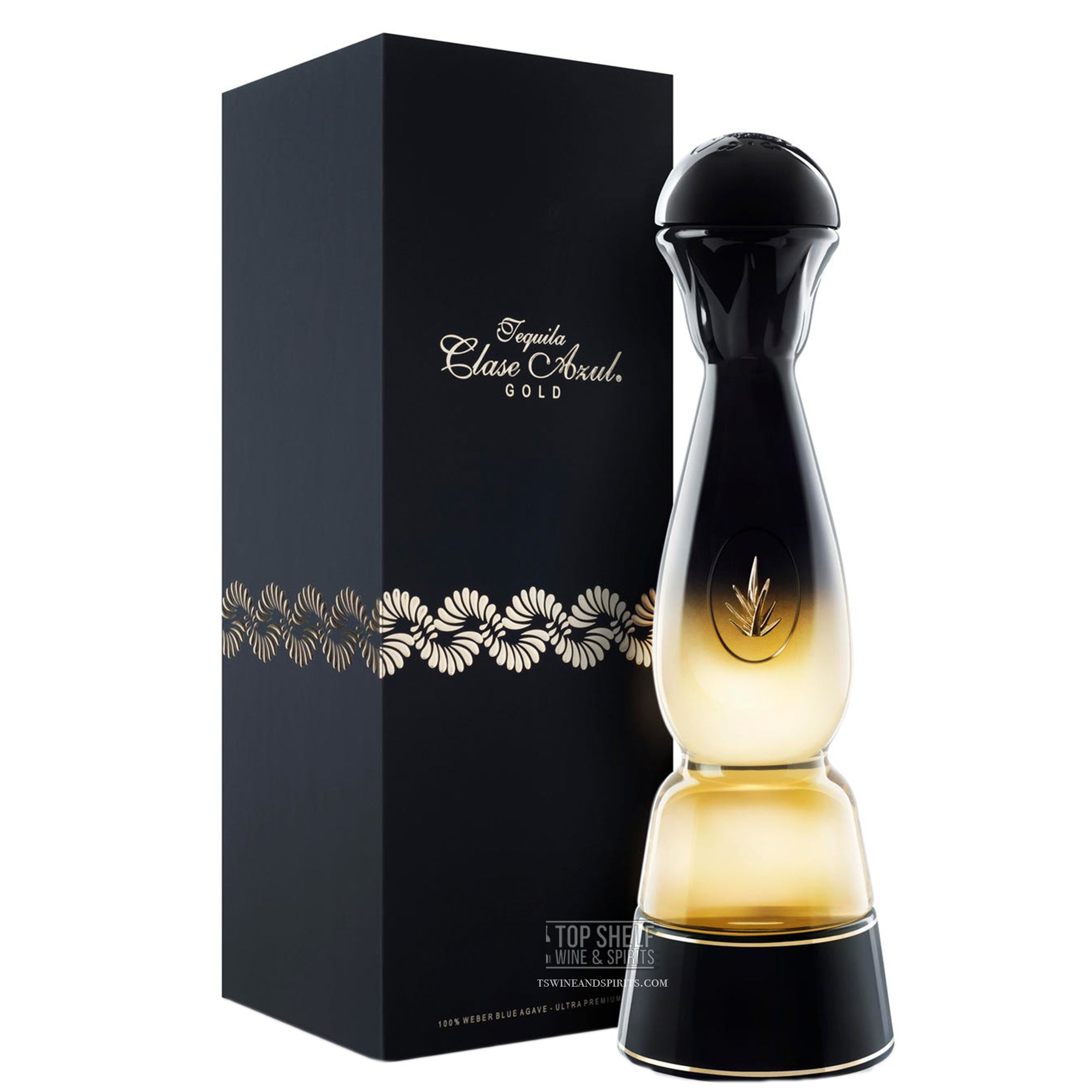 2024 Claze Azul gold empty tequila bottle