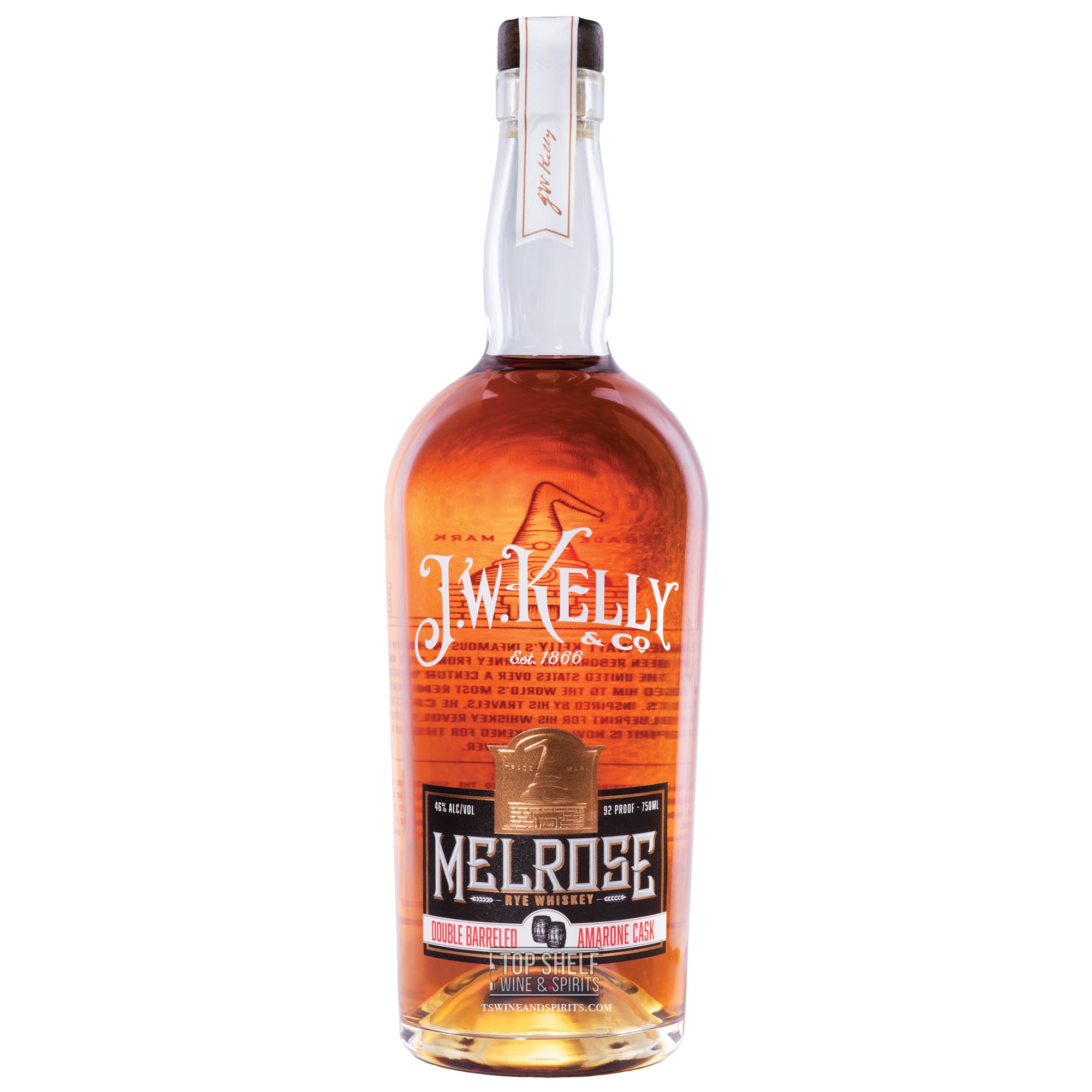 J.W. Kelly Melrose Rye Whiskey